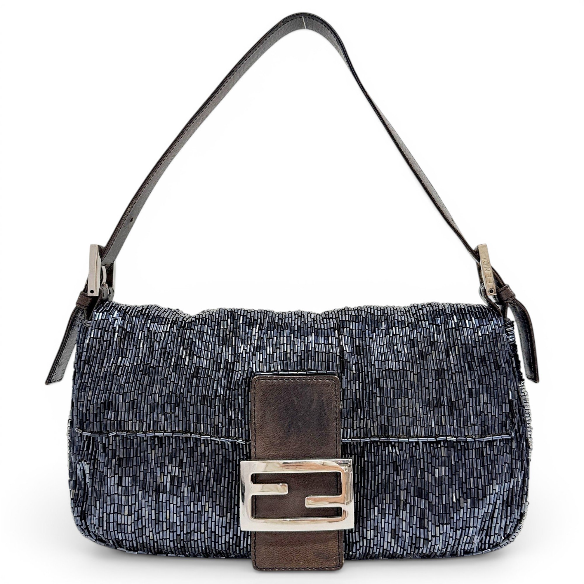 Baguette glitter handbag