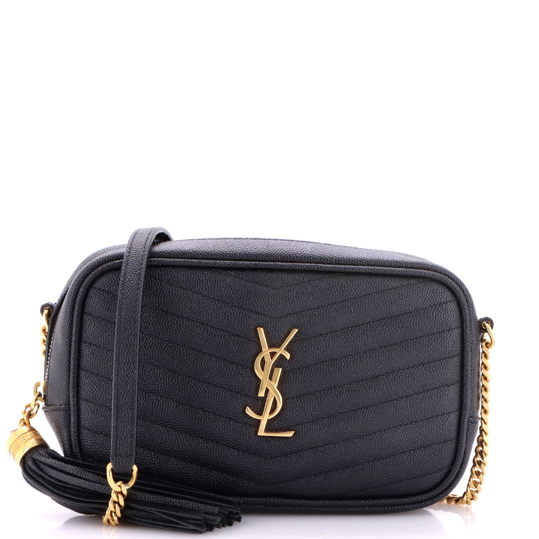 Lou Camera Bag Matelasse Chevron Leather Mini
