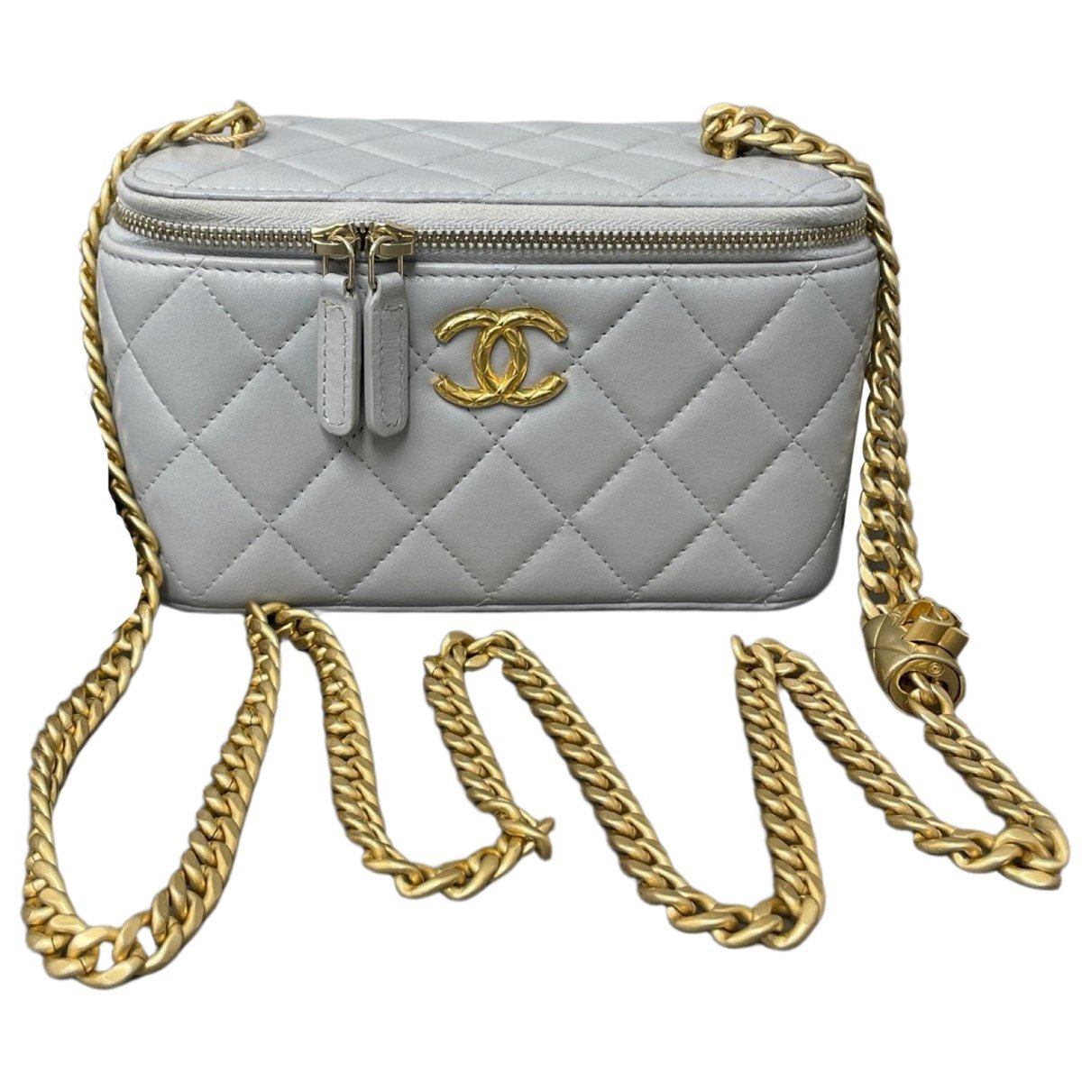 Vanity leather crossbody bag