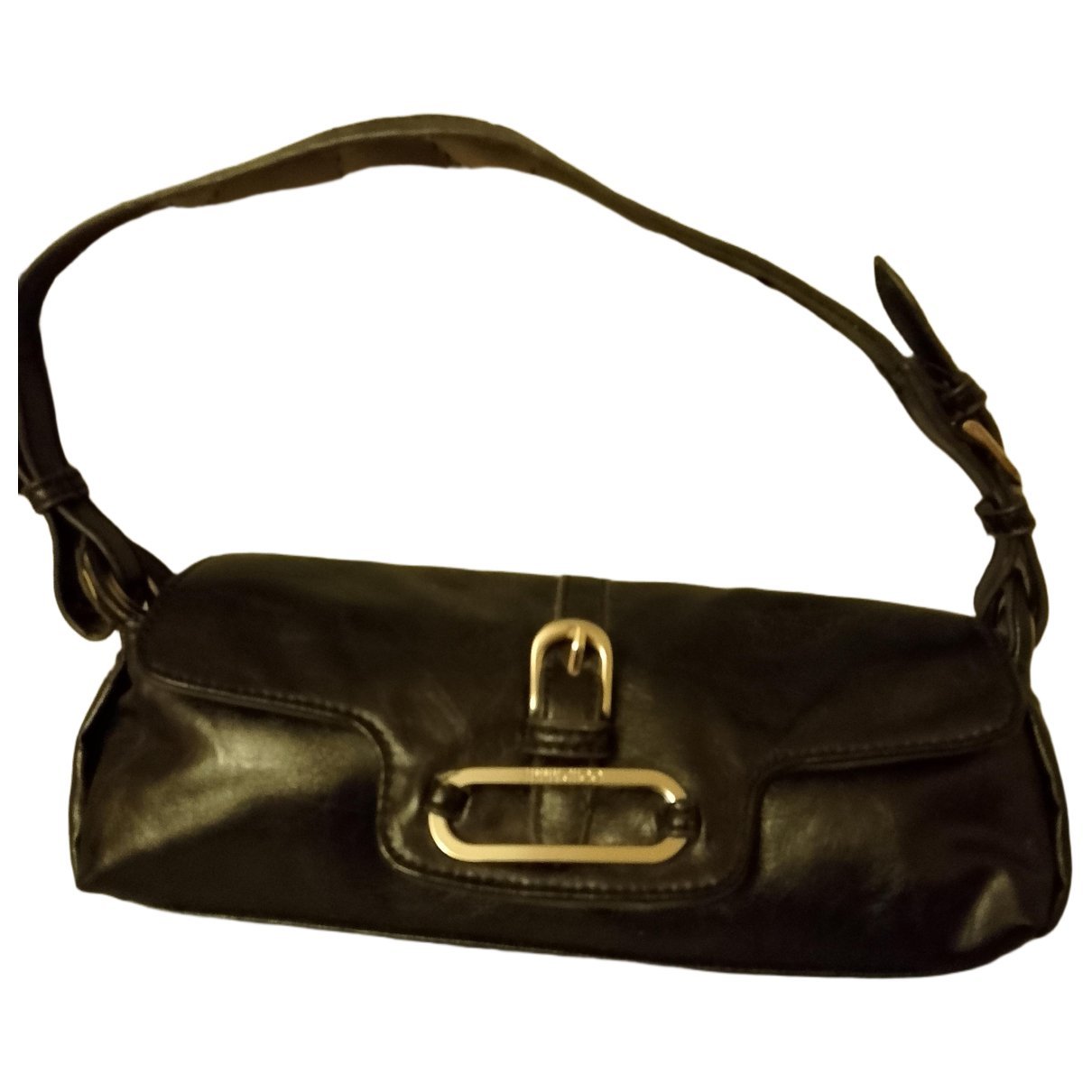 Leather clutch bag