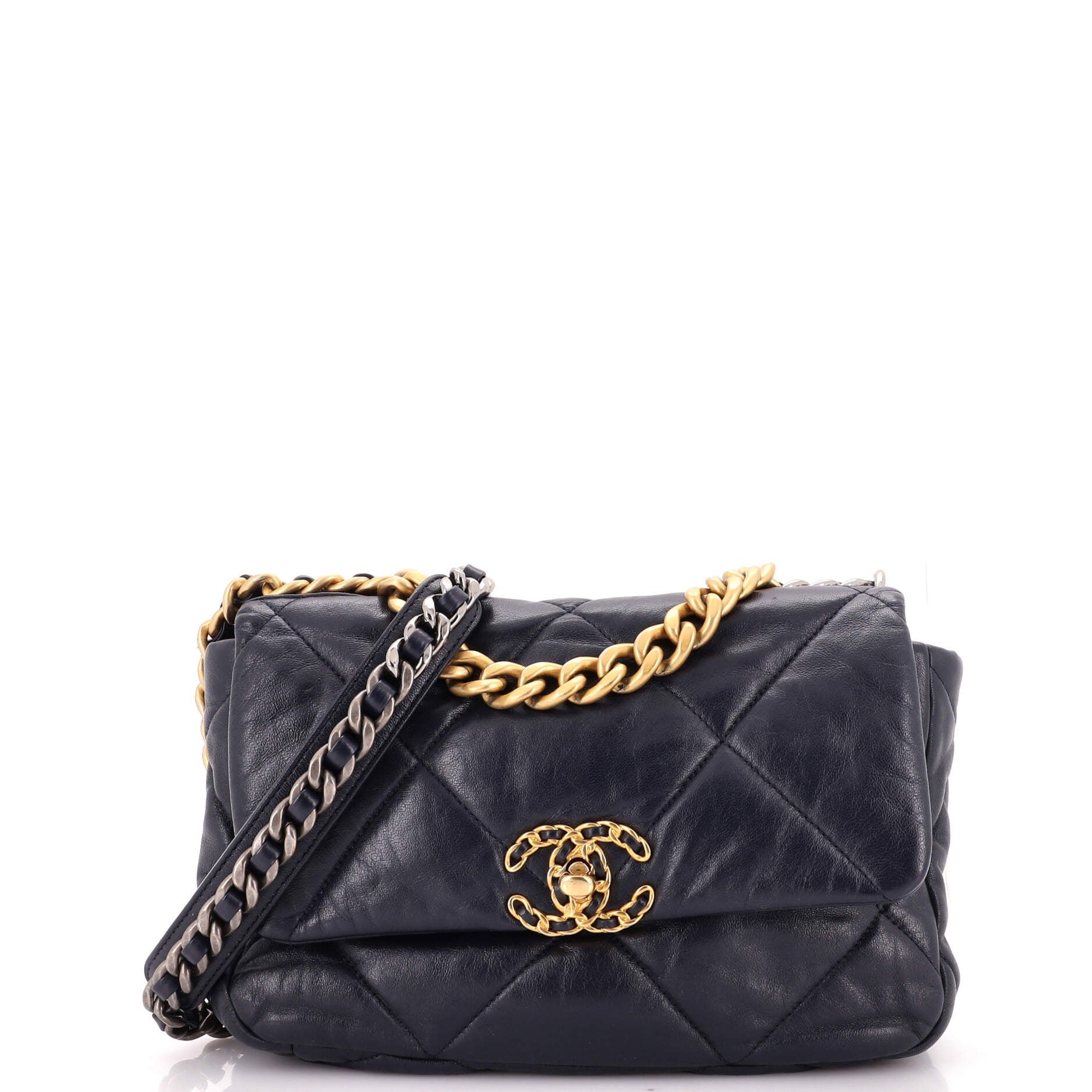 Chanel 19 Flap Bag Quilted Leather Medium