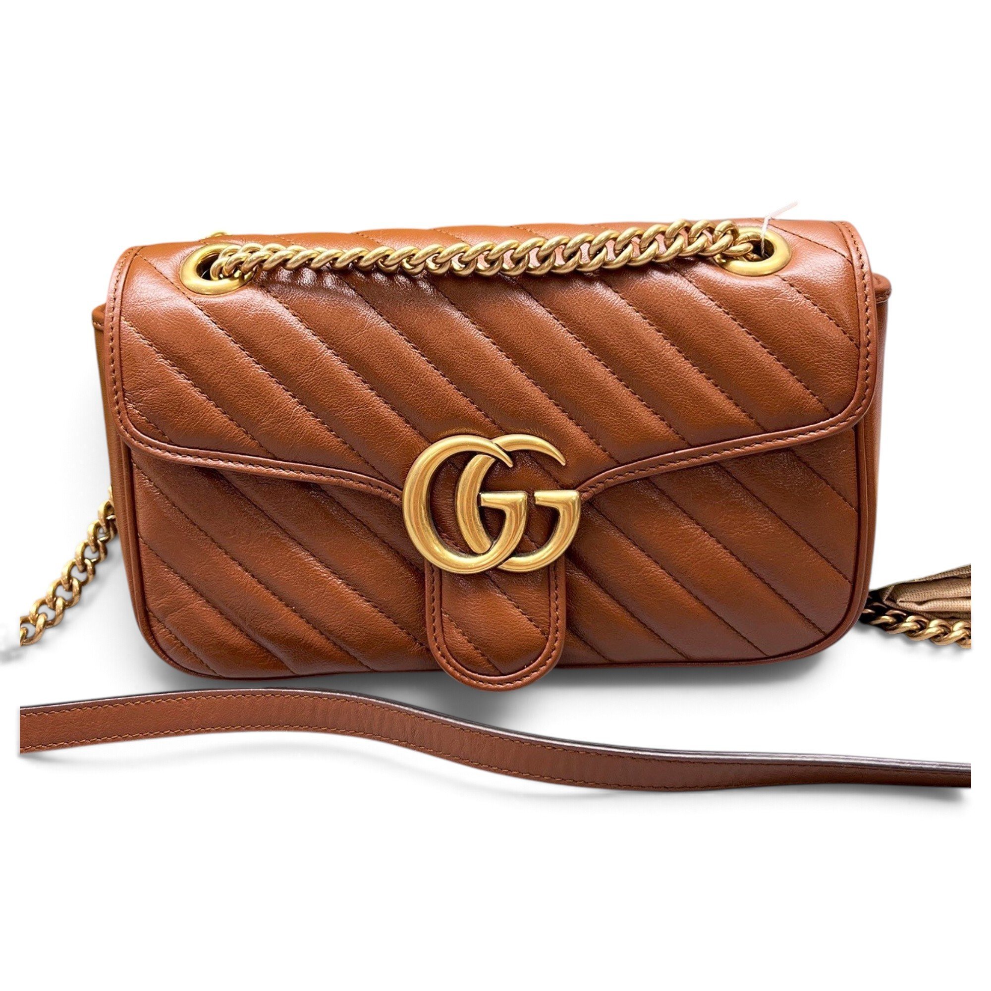 GG Marmont Flap leather crossbody bag