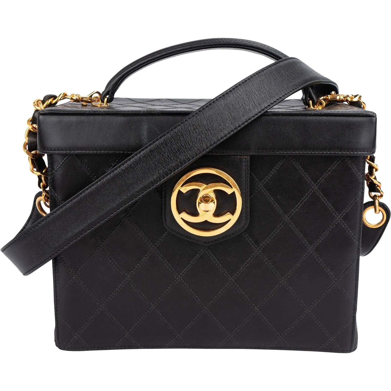 Leather vanity case