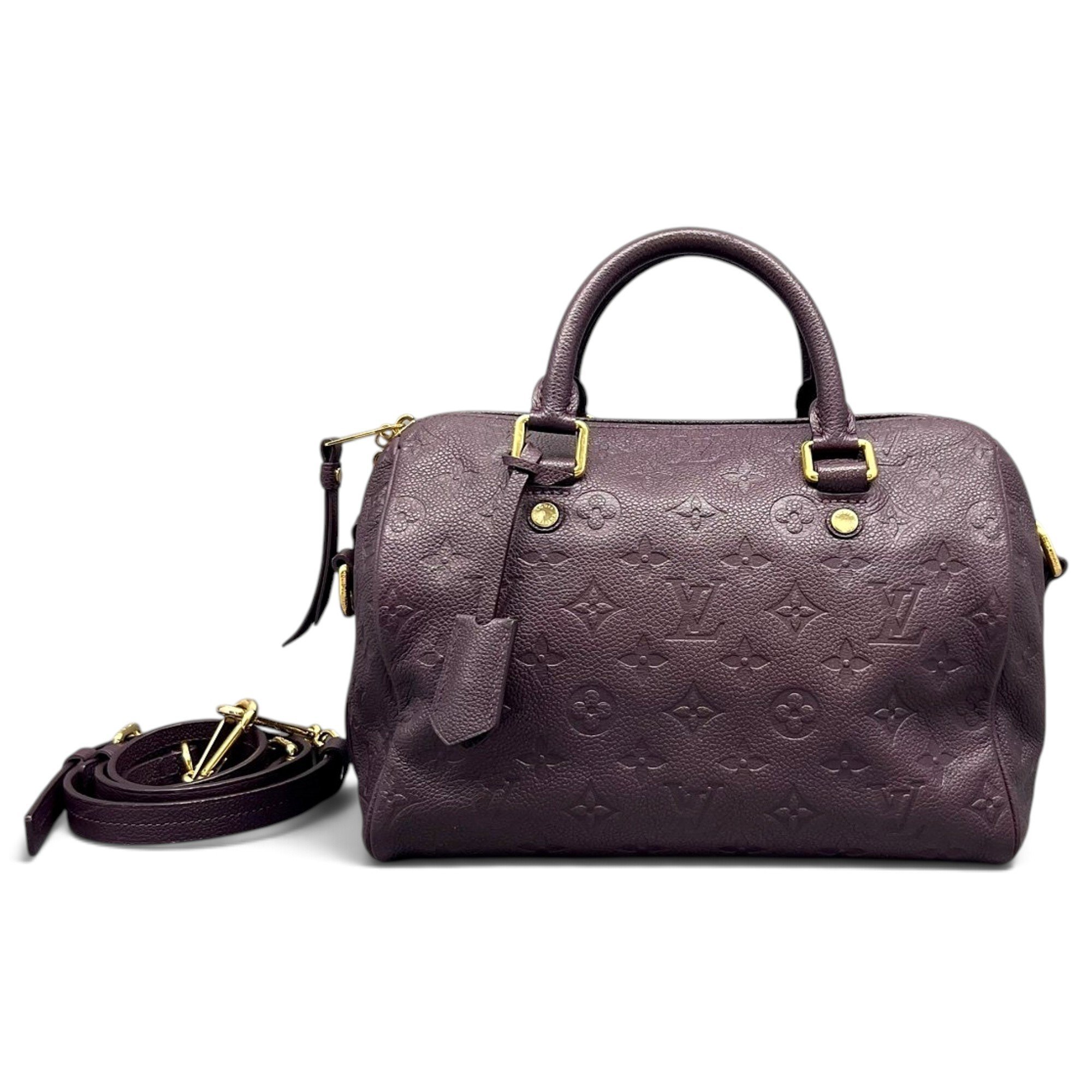 Speedy Bandoulière leather bowling bag
