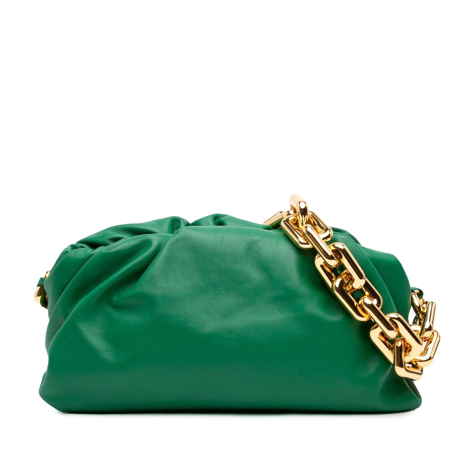 Chain Pouch leather handbag
