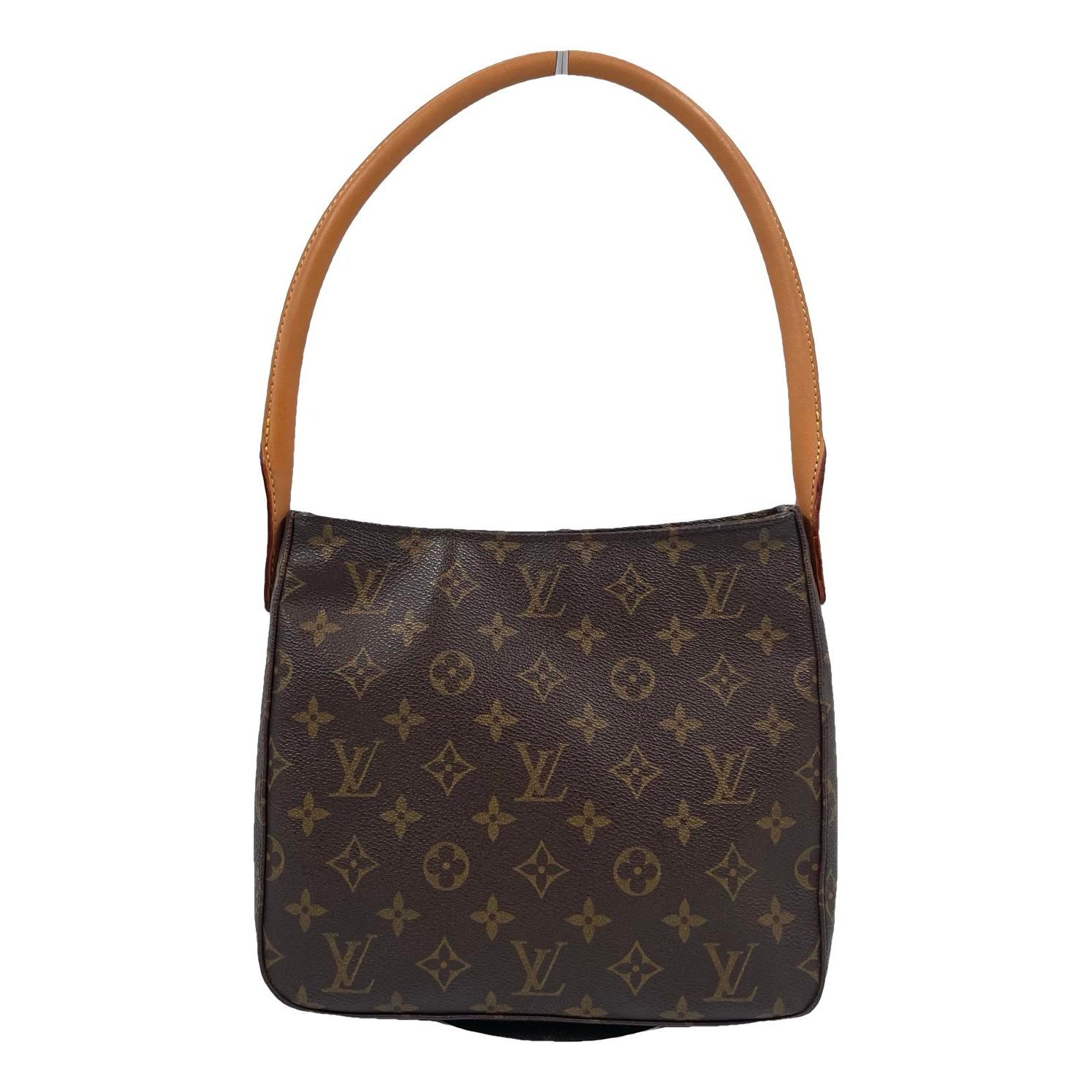 Looping leather handbag