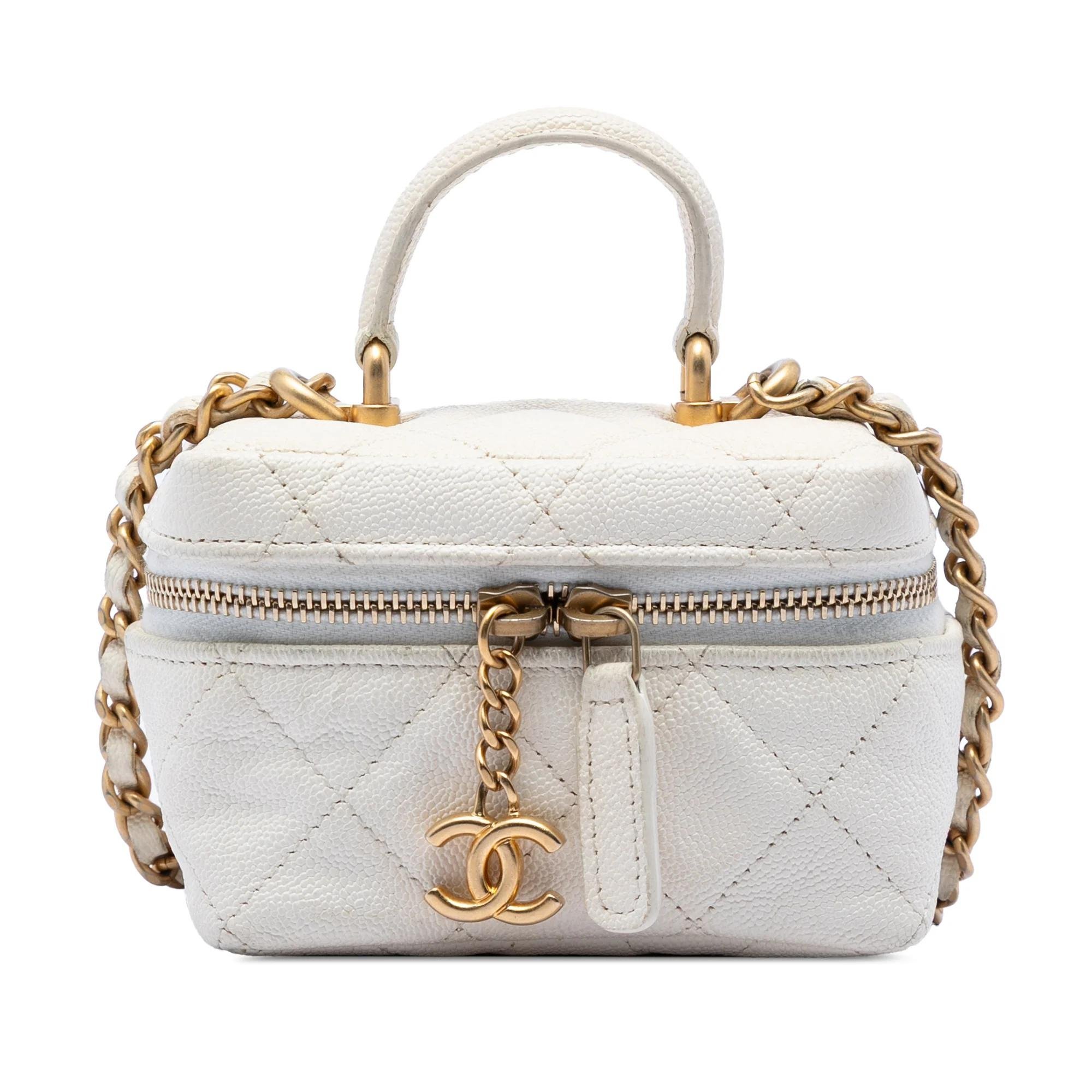 Vanity leather satchel