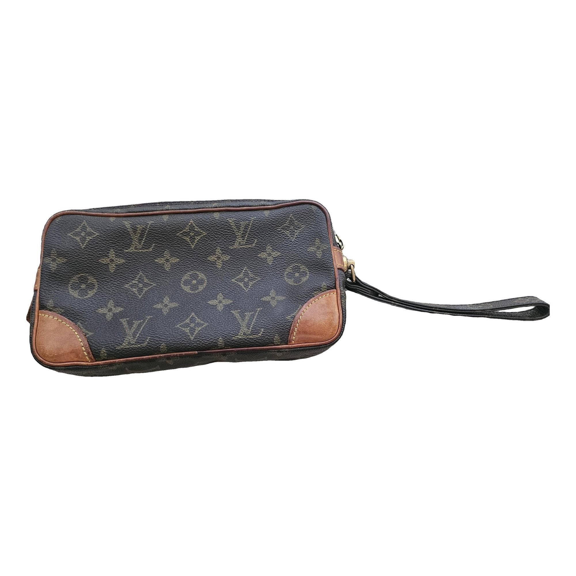 Marly vintage leather clutch bag