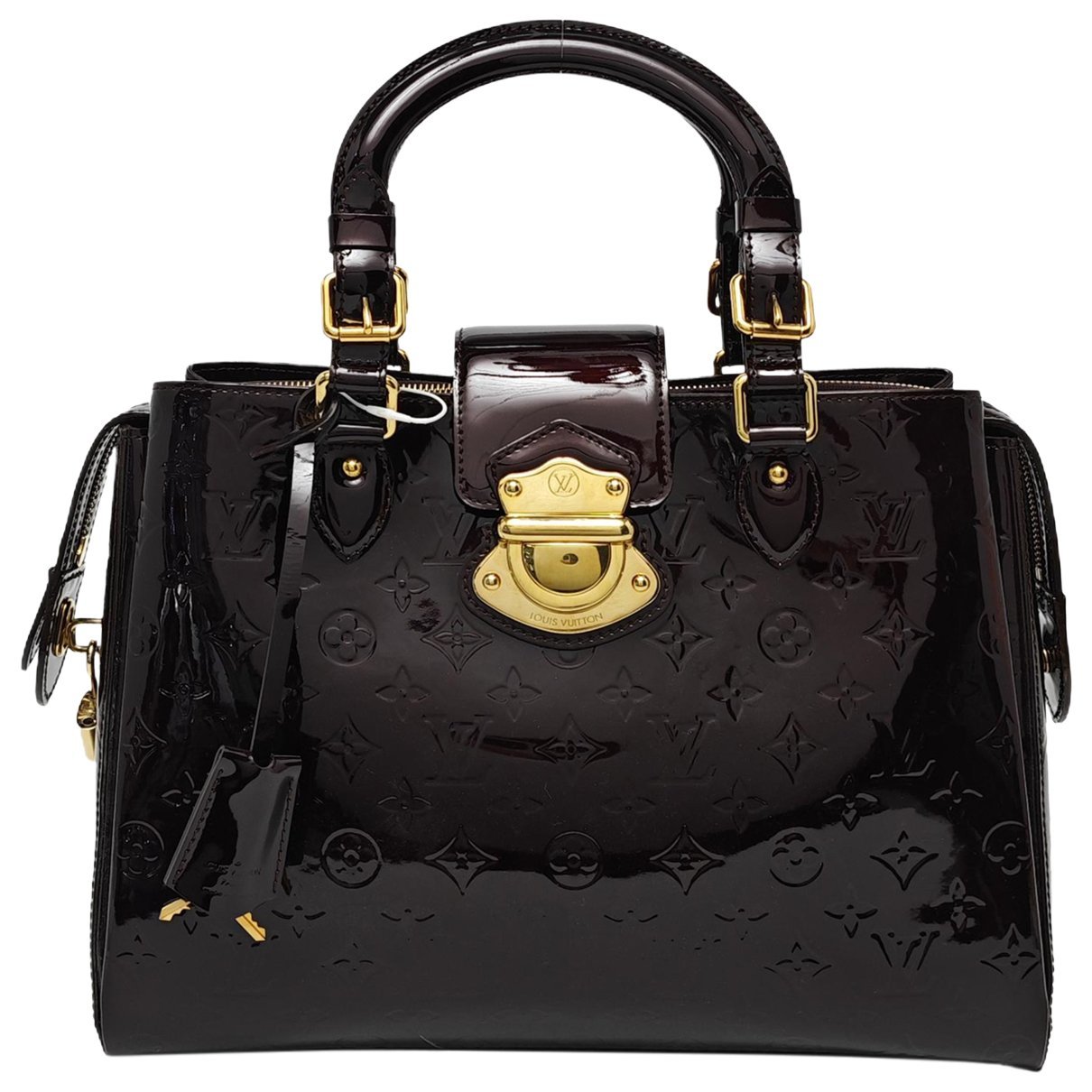 Patent leather handbag