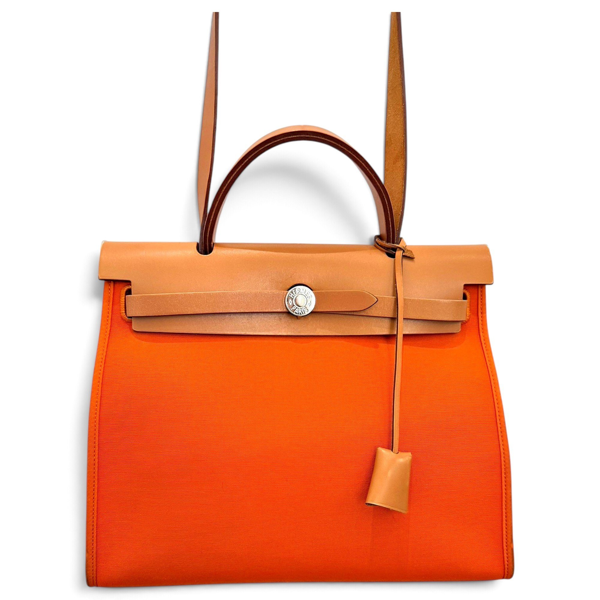 Hermes Herbag Handbag Orange