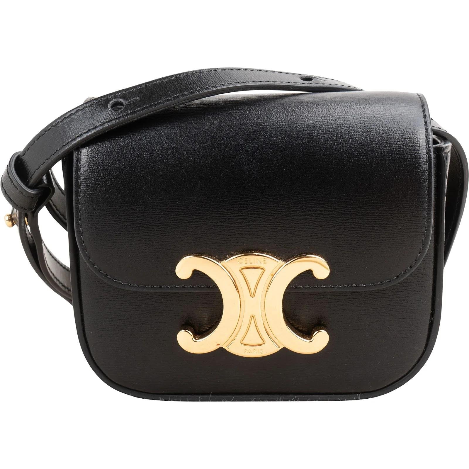 Triomphe leather crossbody bag