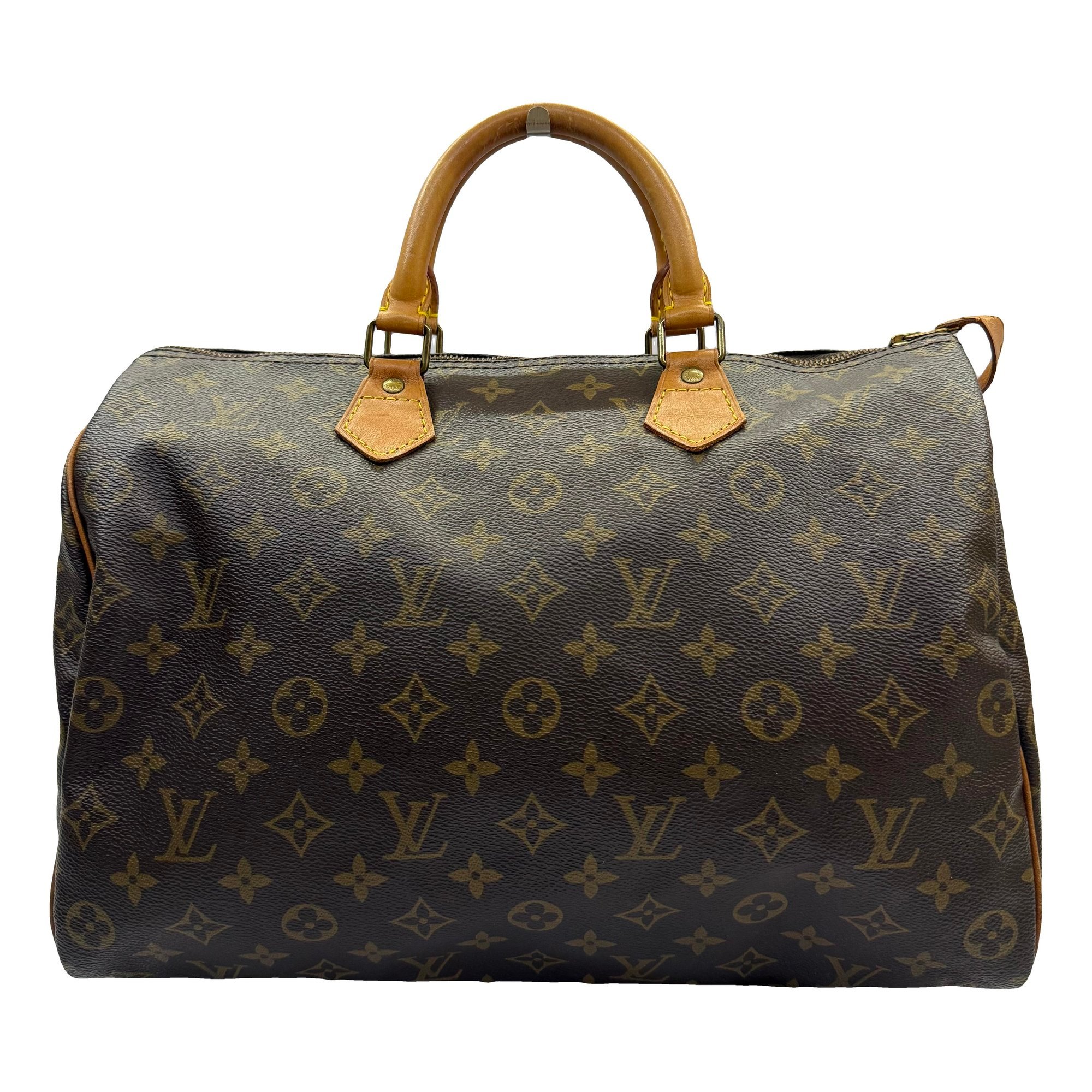 Speedy leather handbag