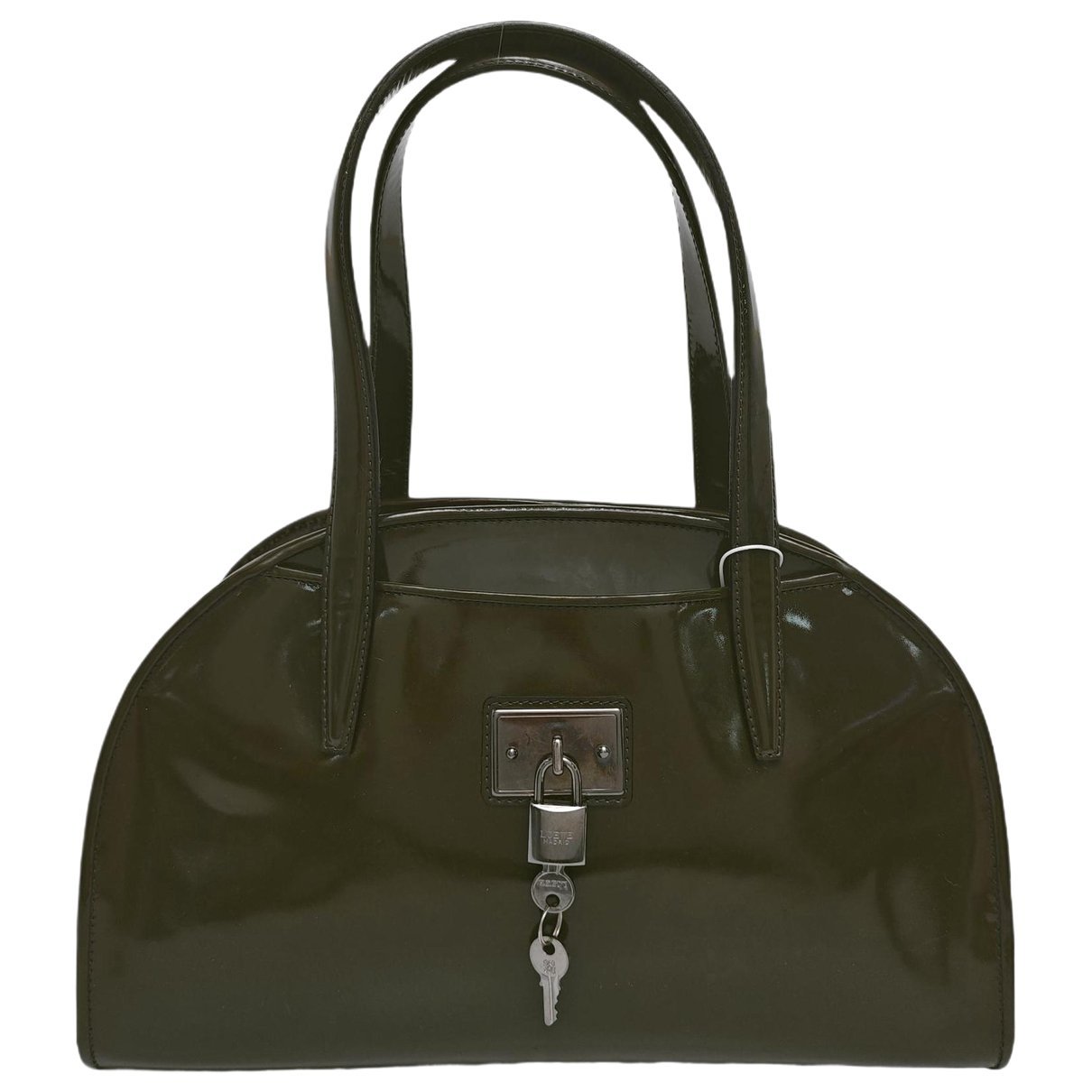 Patent leather handbag