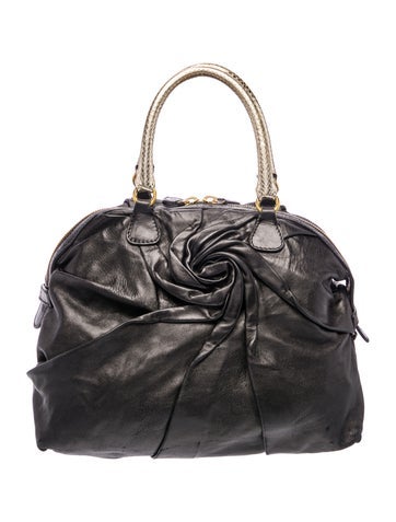 Leather Top Handle Bag Vintage