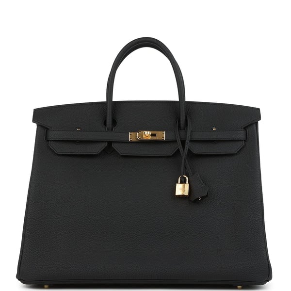 Hermes Hermes Birkin 40 Black Togo Gold Hardware