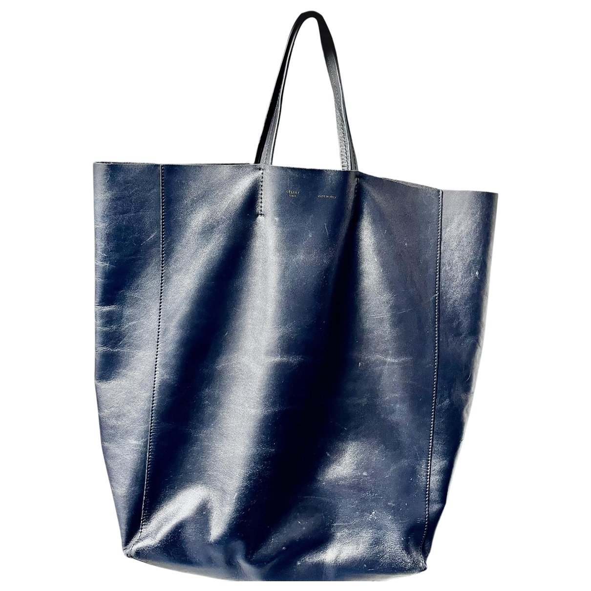 Cabas leather handbag