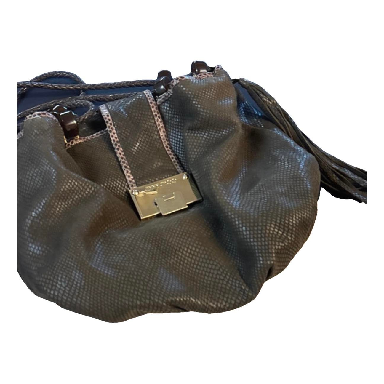 Bon pony-style calfskin handbag