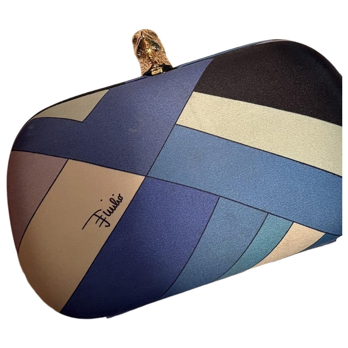 Silk clutch bag