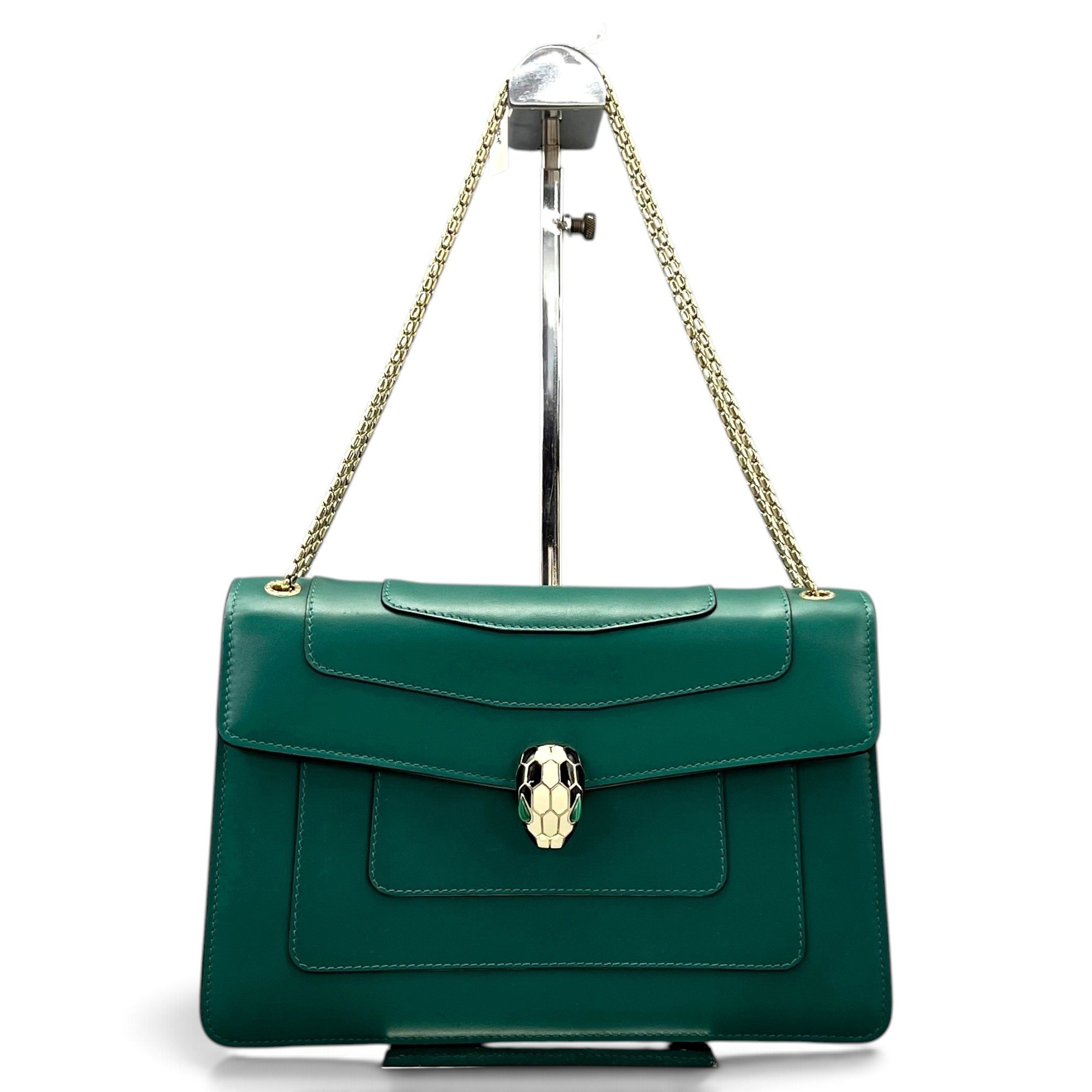 Bvlgari Serpenti leather handbag