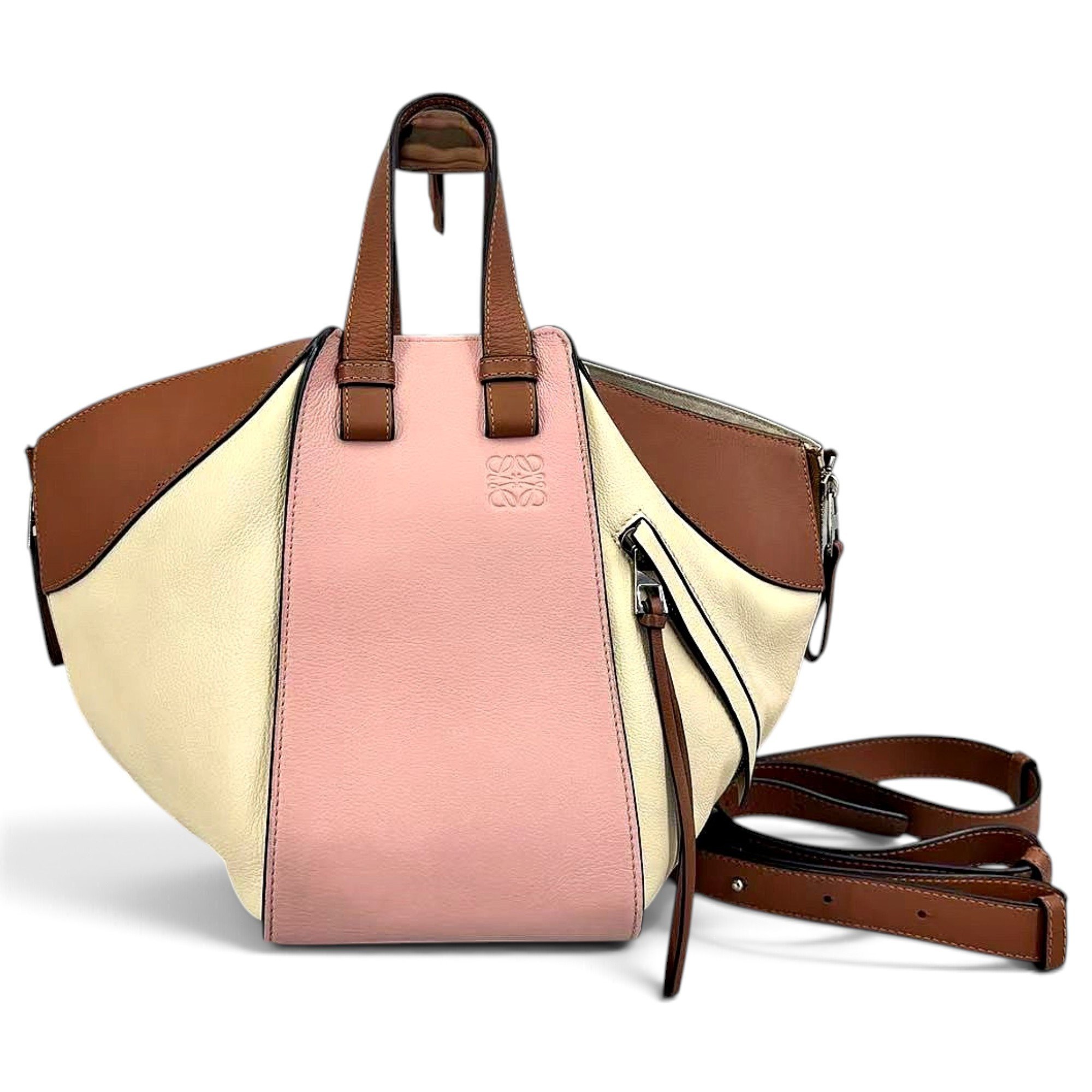 Hammock leather handbag