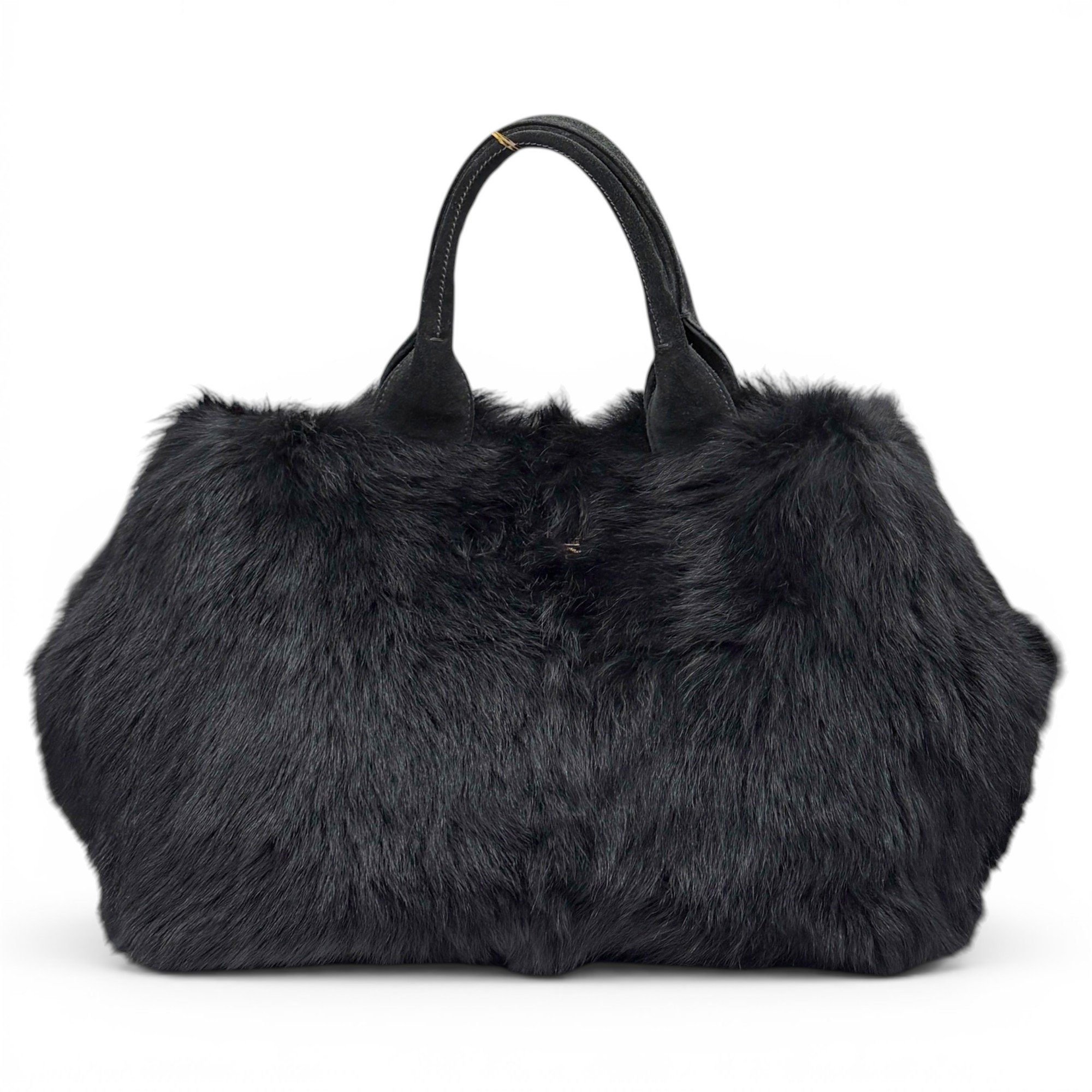 Faux fur tote