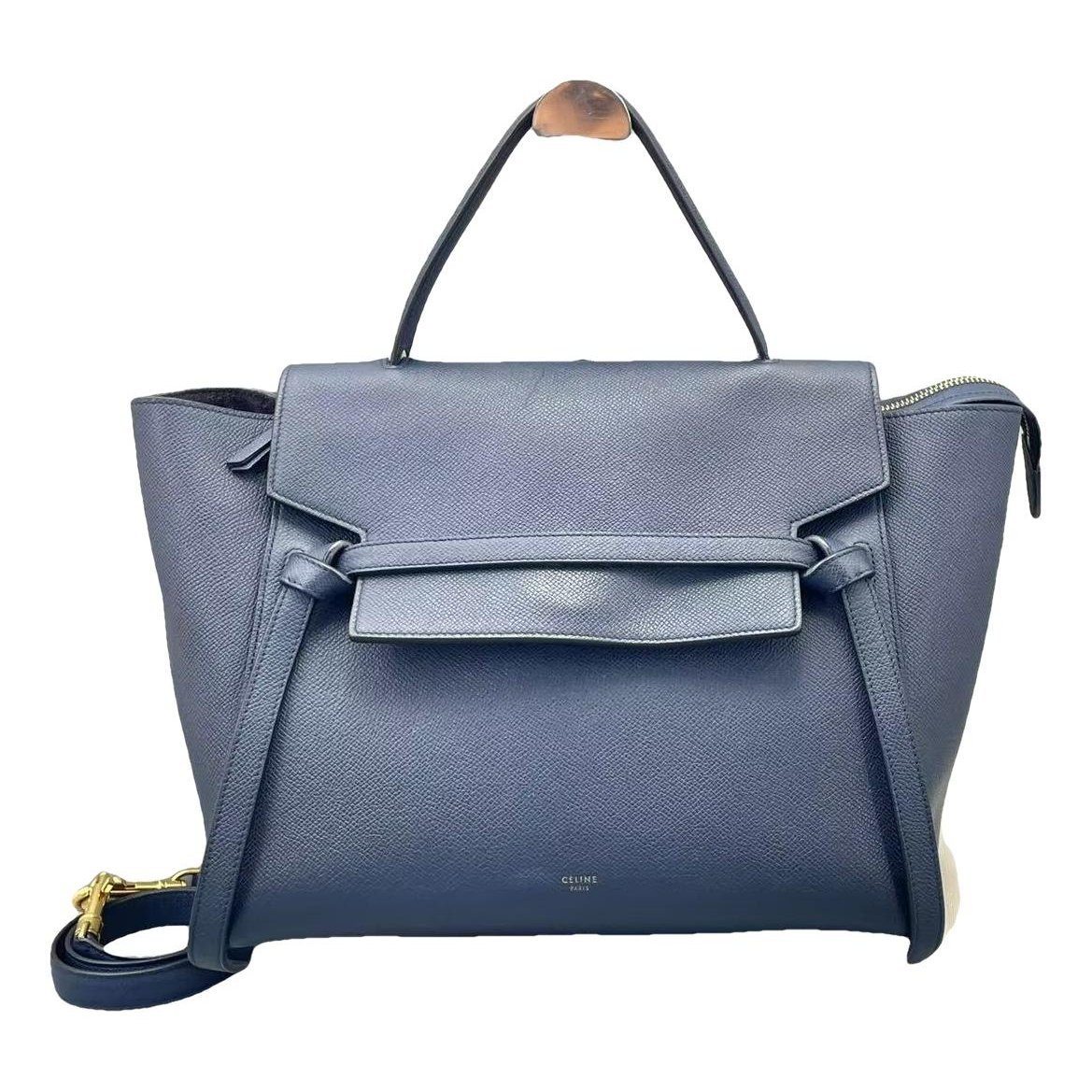 Belt leather handbag