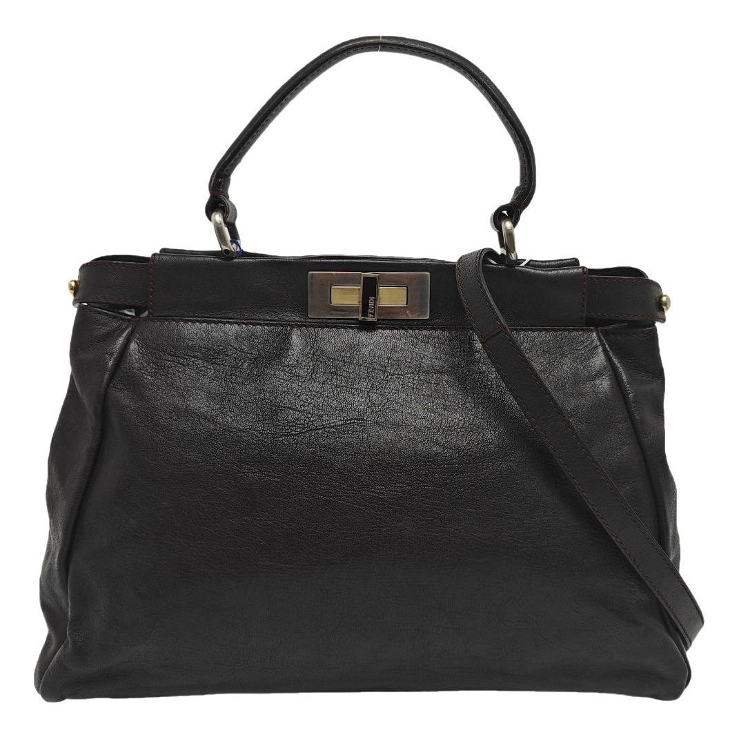 Peekaboo leather handbag