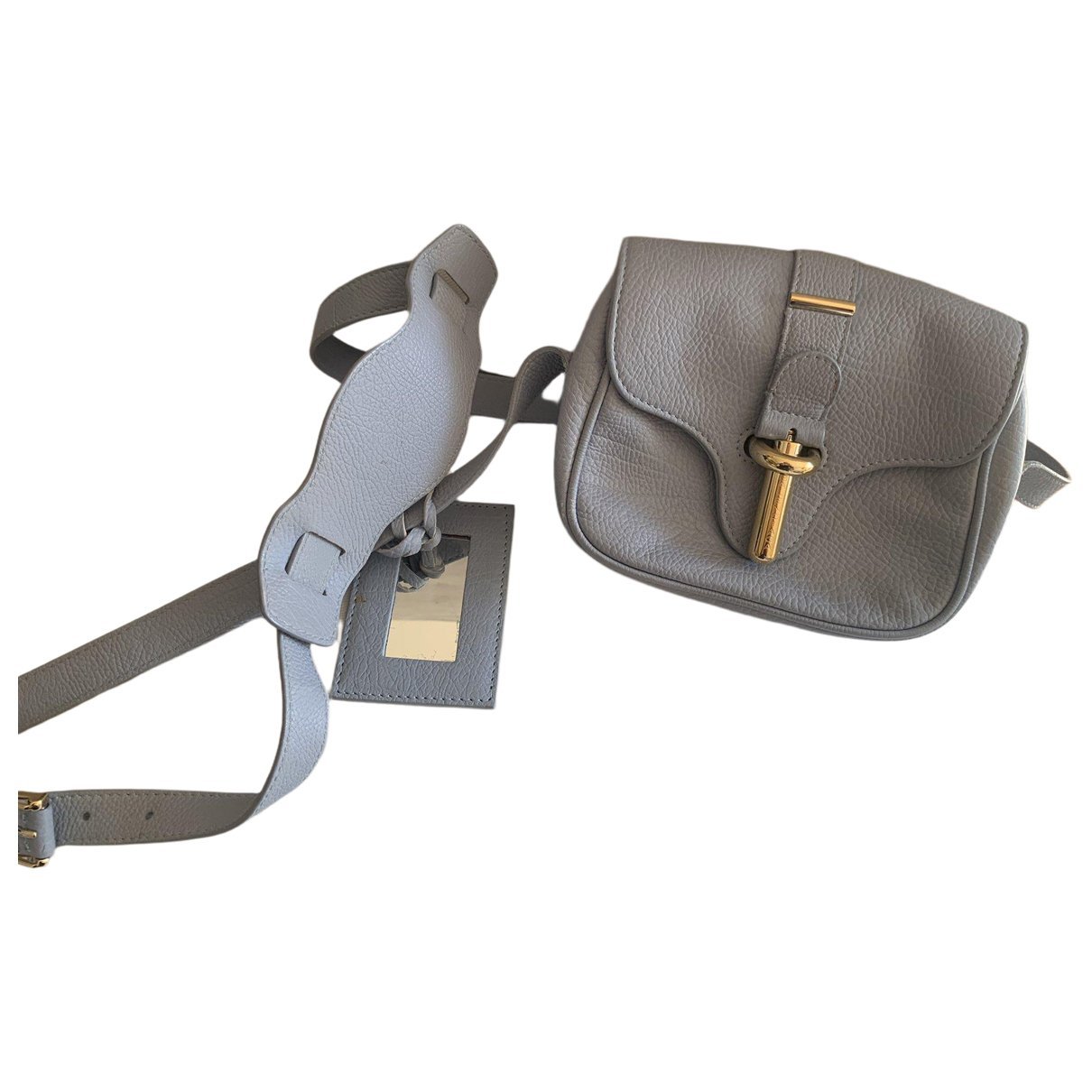 B leather crossbody bag