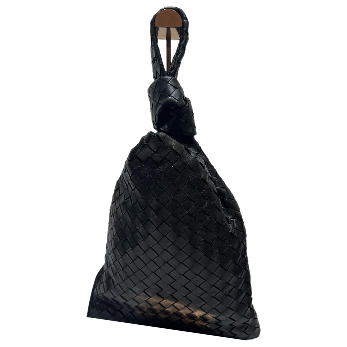 Twist leather handbag