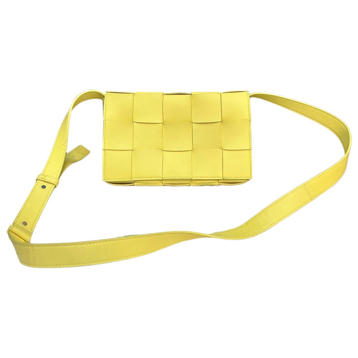 Cassette leather handbag