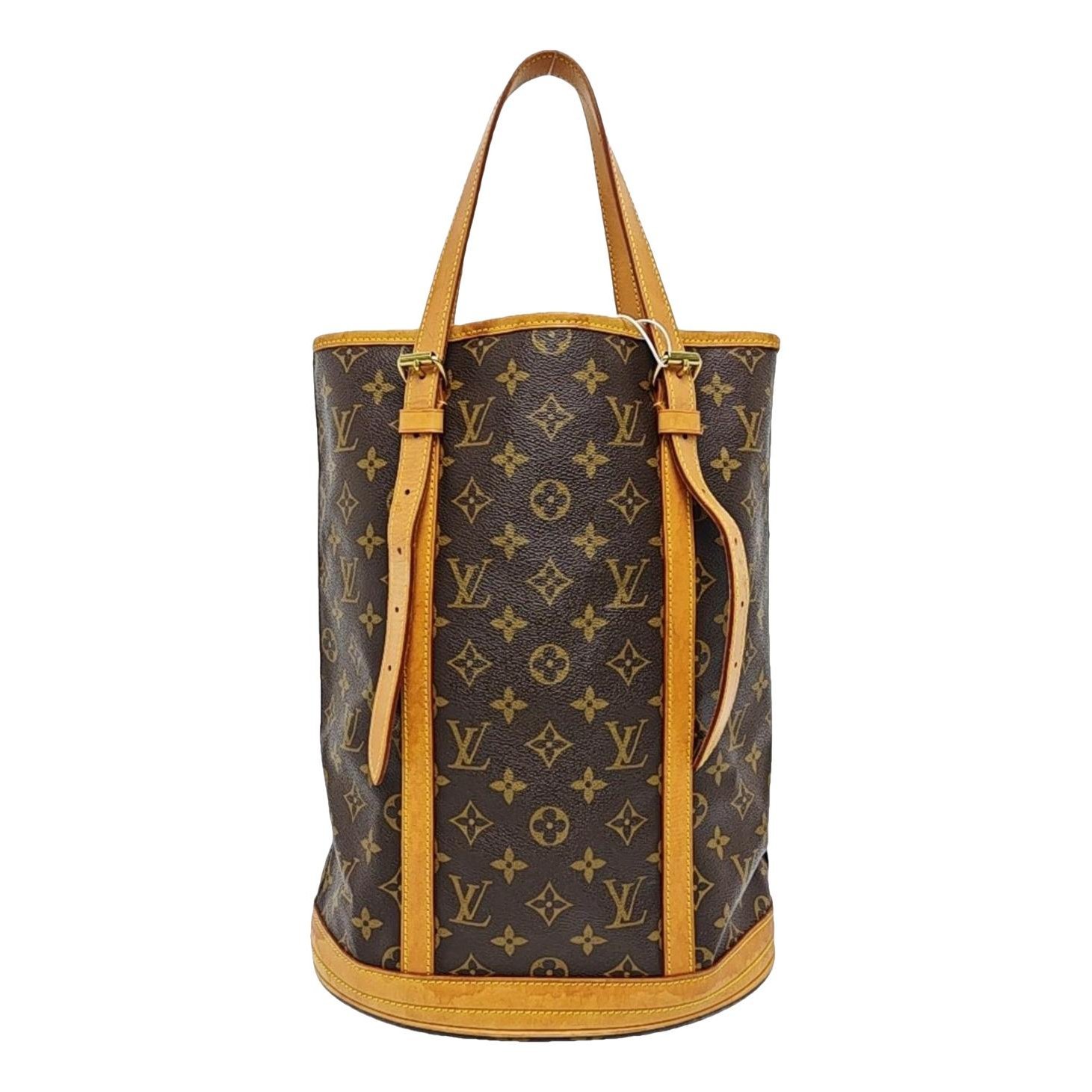 Bucket leather handbag