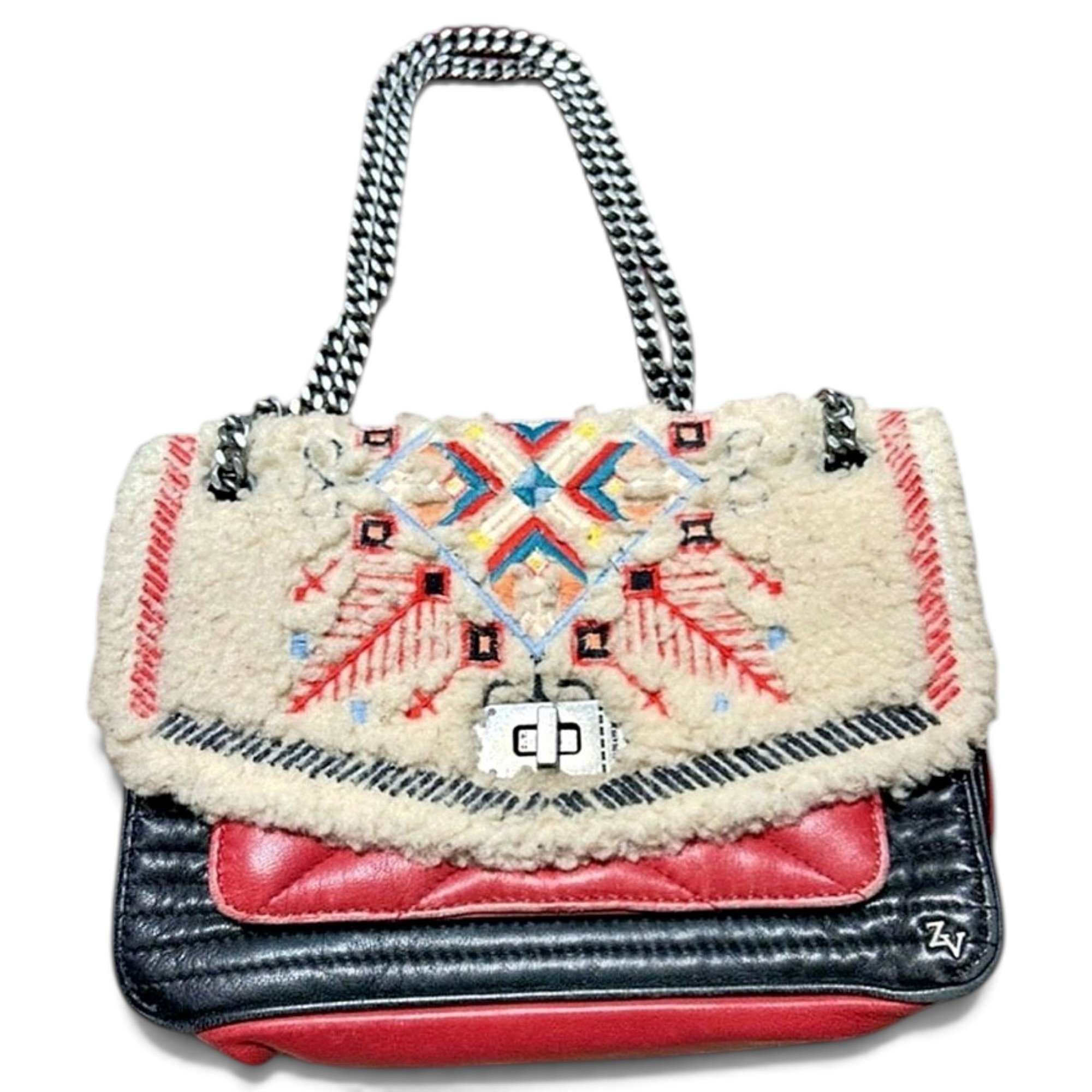 Rock leather crossbody bag
