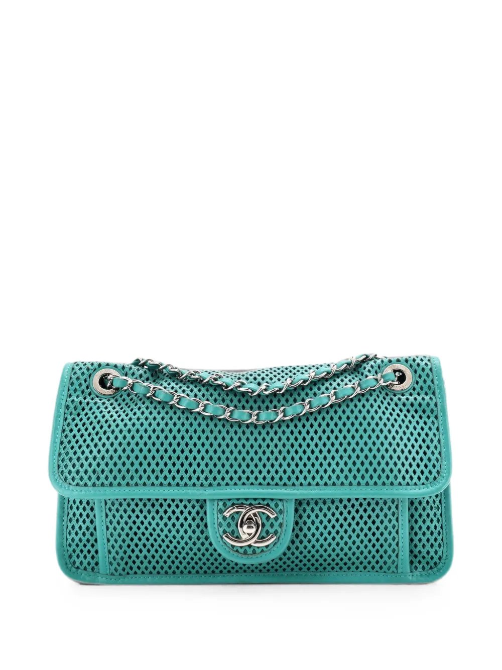 Up In The Air Flap Bag Perforated Leather Medium shoulder bag