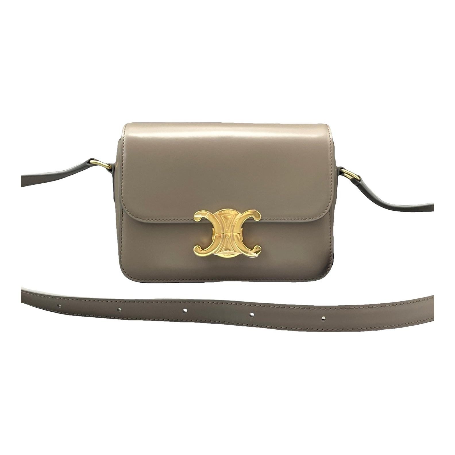 Triomphe leather handbag