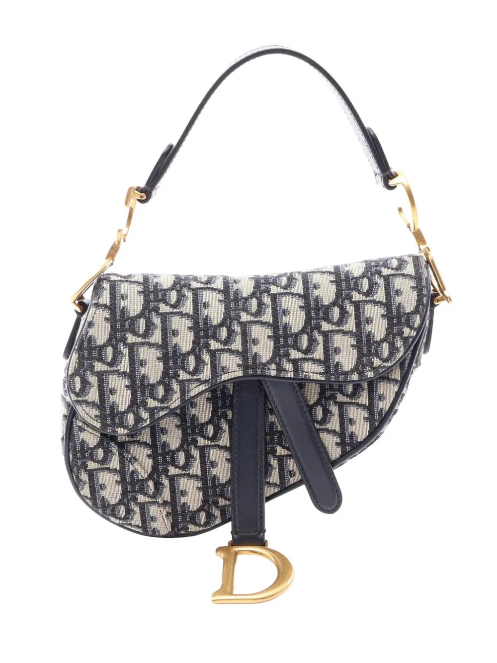 2000 Mini Oblique Canvas Saddle Bag satchel