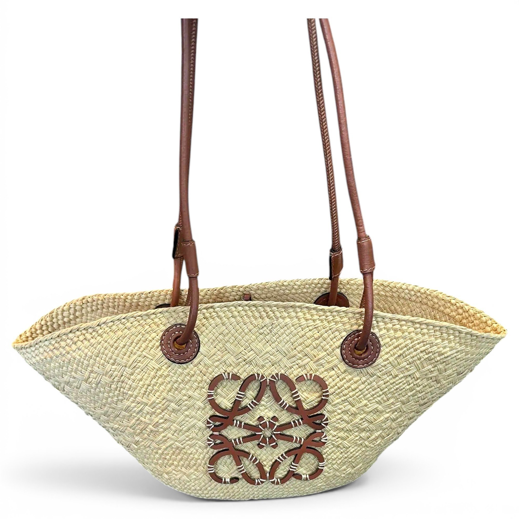Anagram Basket leather handbag
