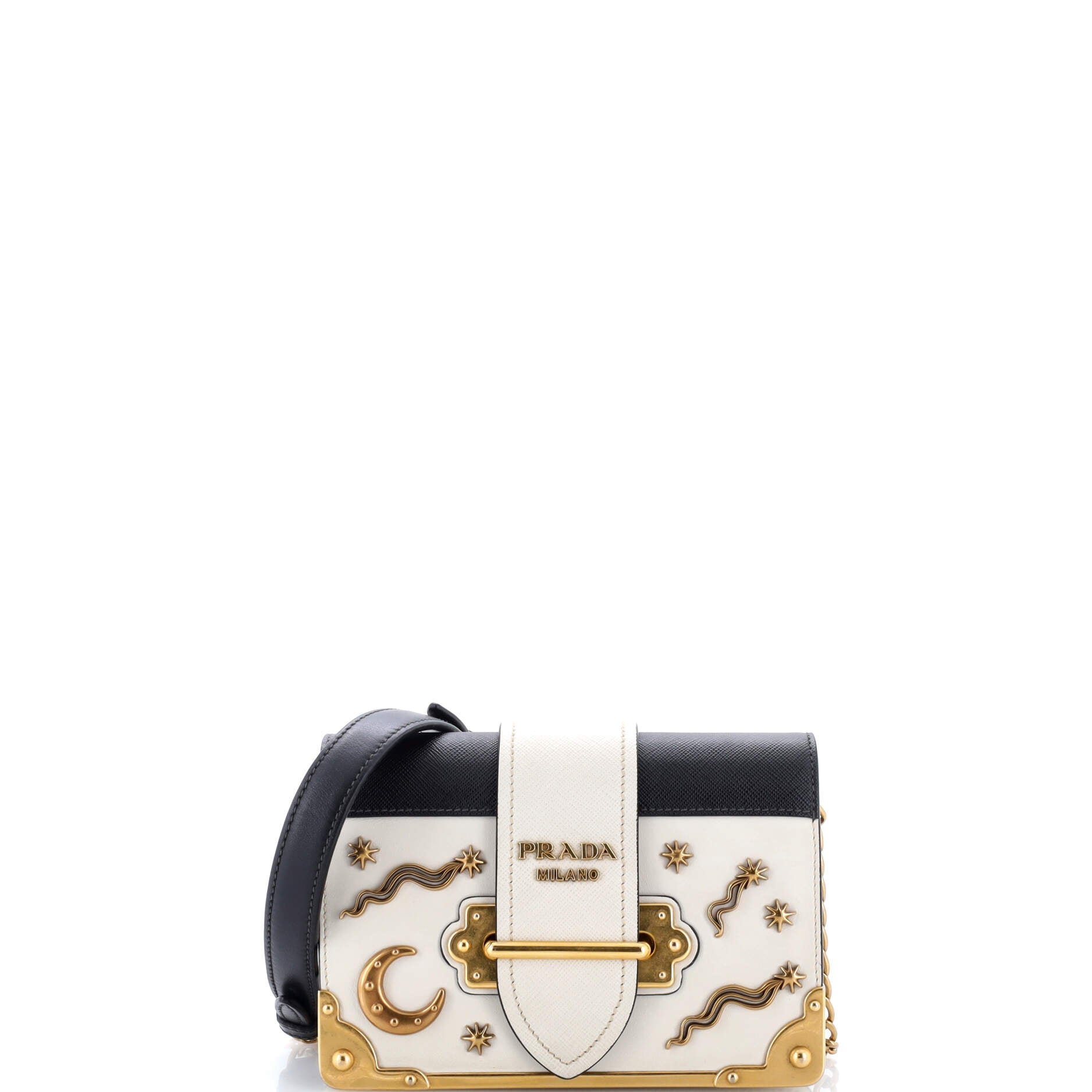Cahier Crossbody Bag Embellished Leather Small
