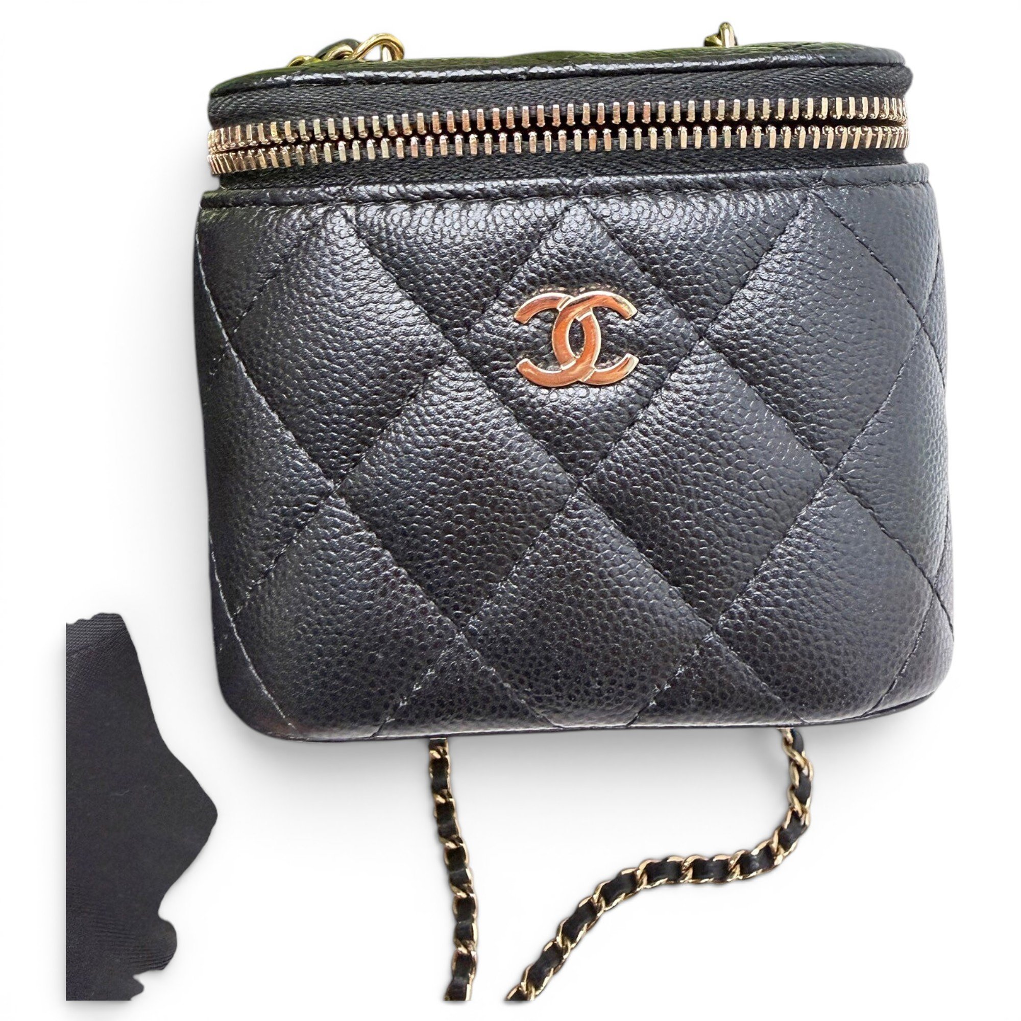Trendy CC Vanity leather handbag