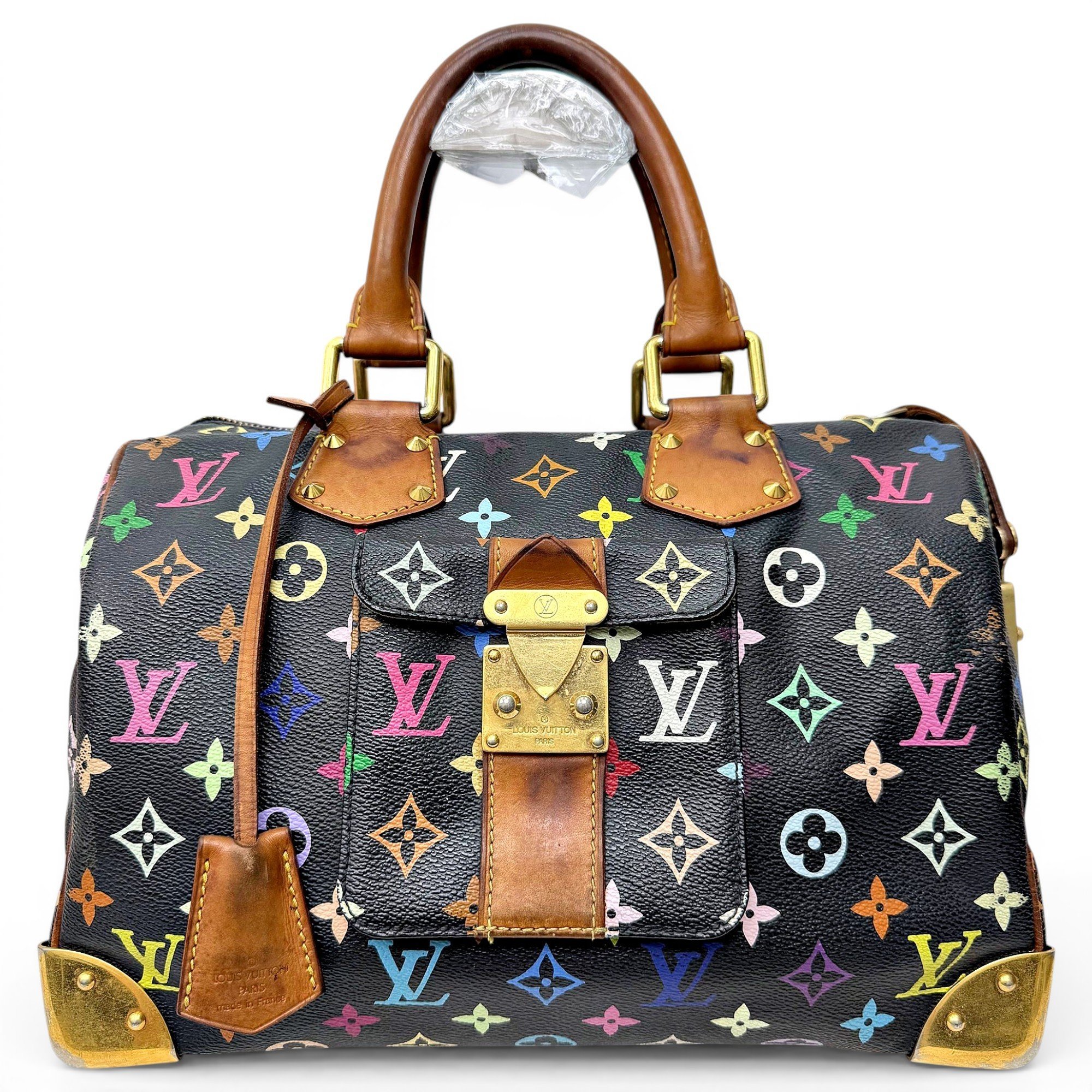 Speedy leather handbag