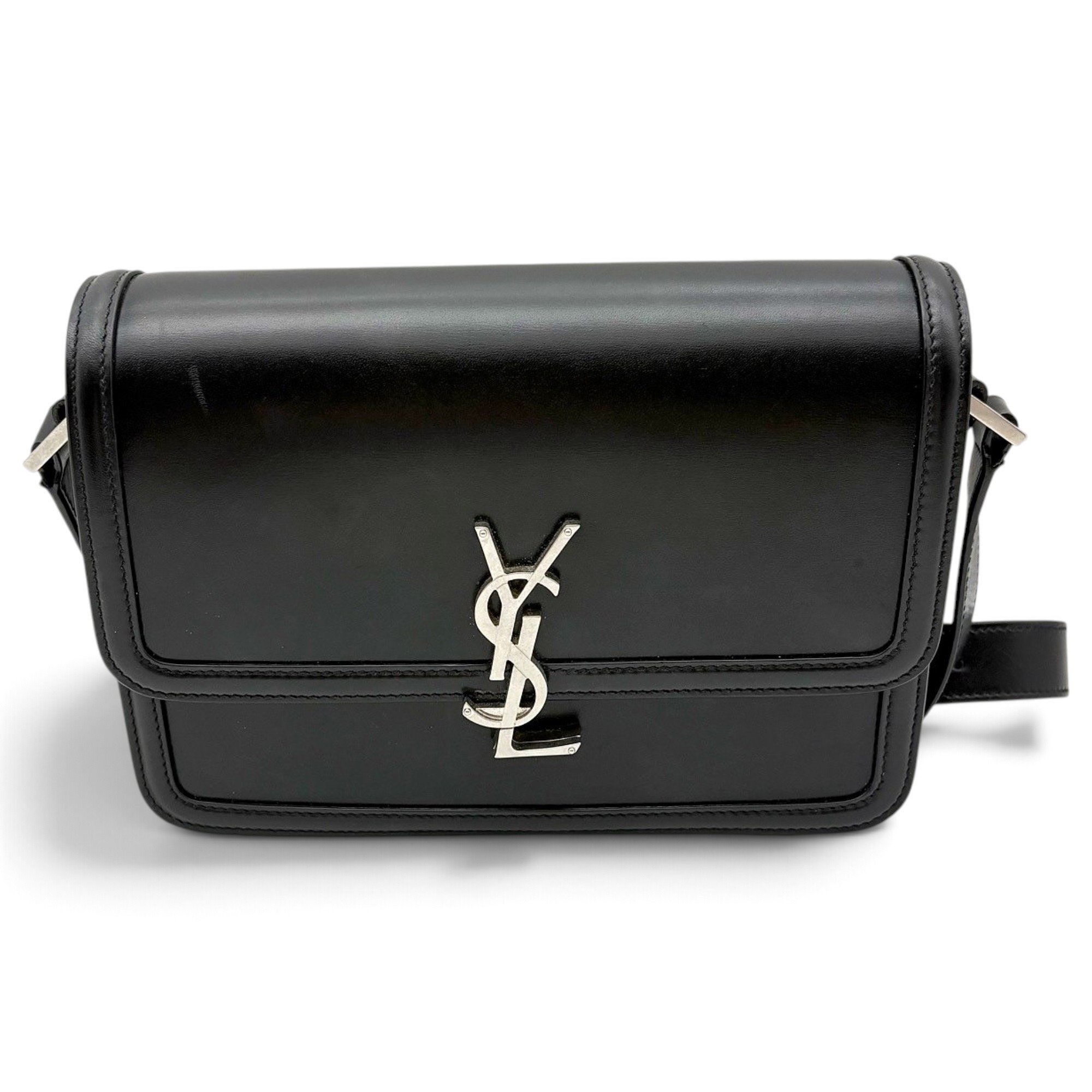 Solférino leather handbag