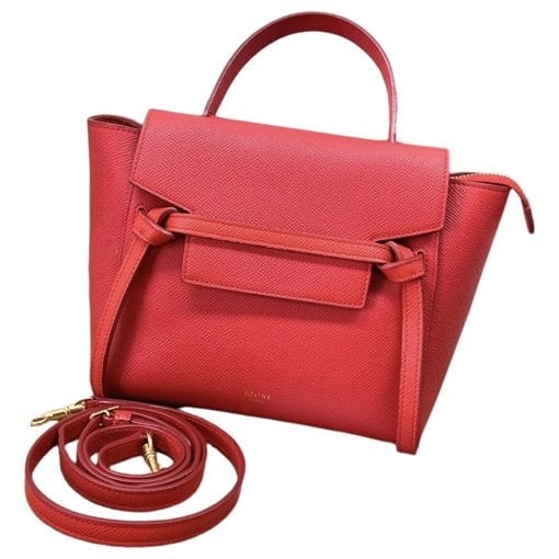 Belt leather handbag