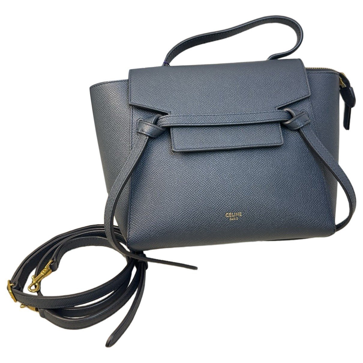 Belt leather handbag