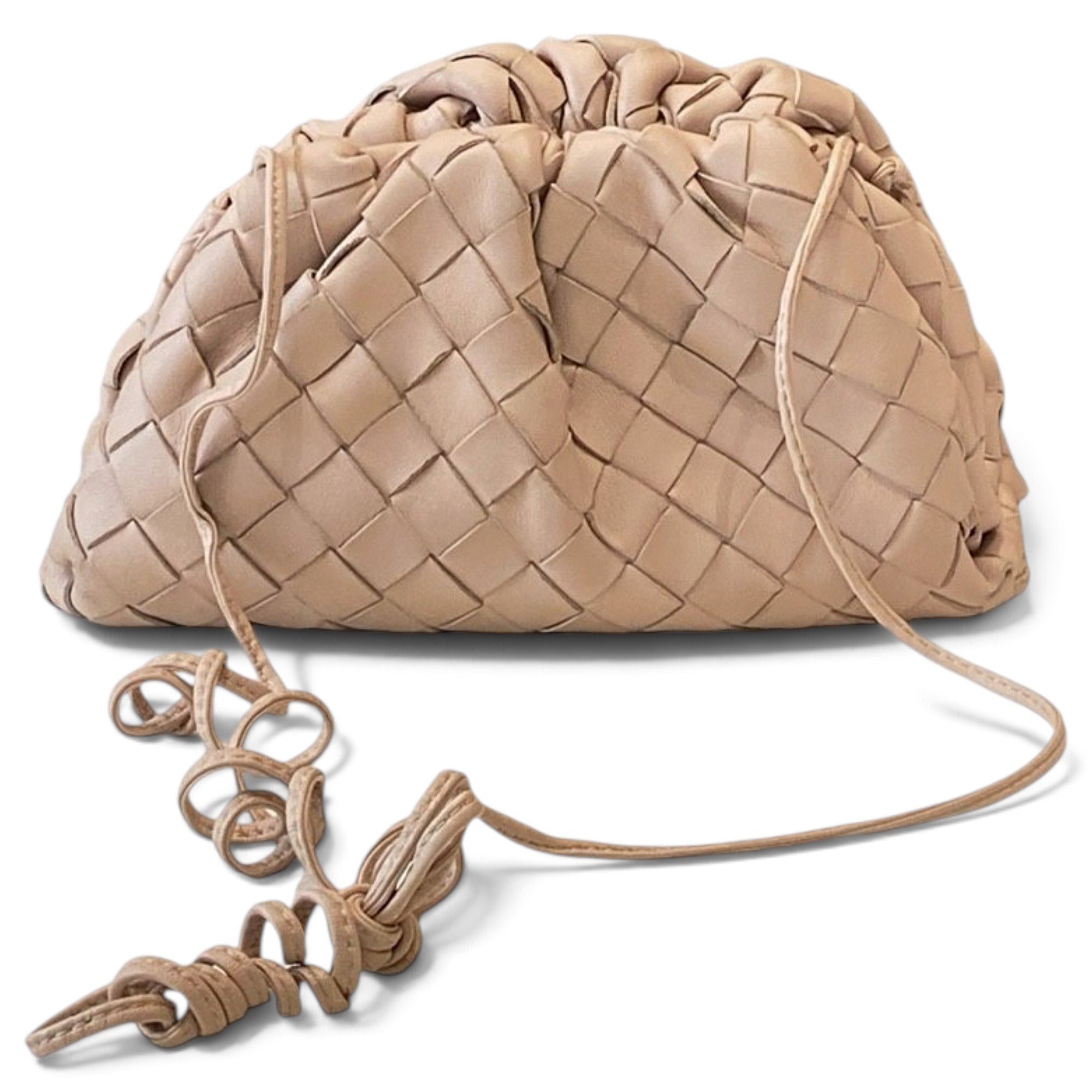 Pouch leather crossbody bag