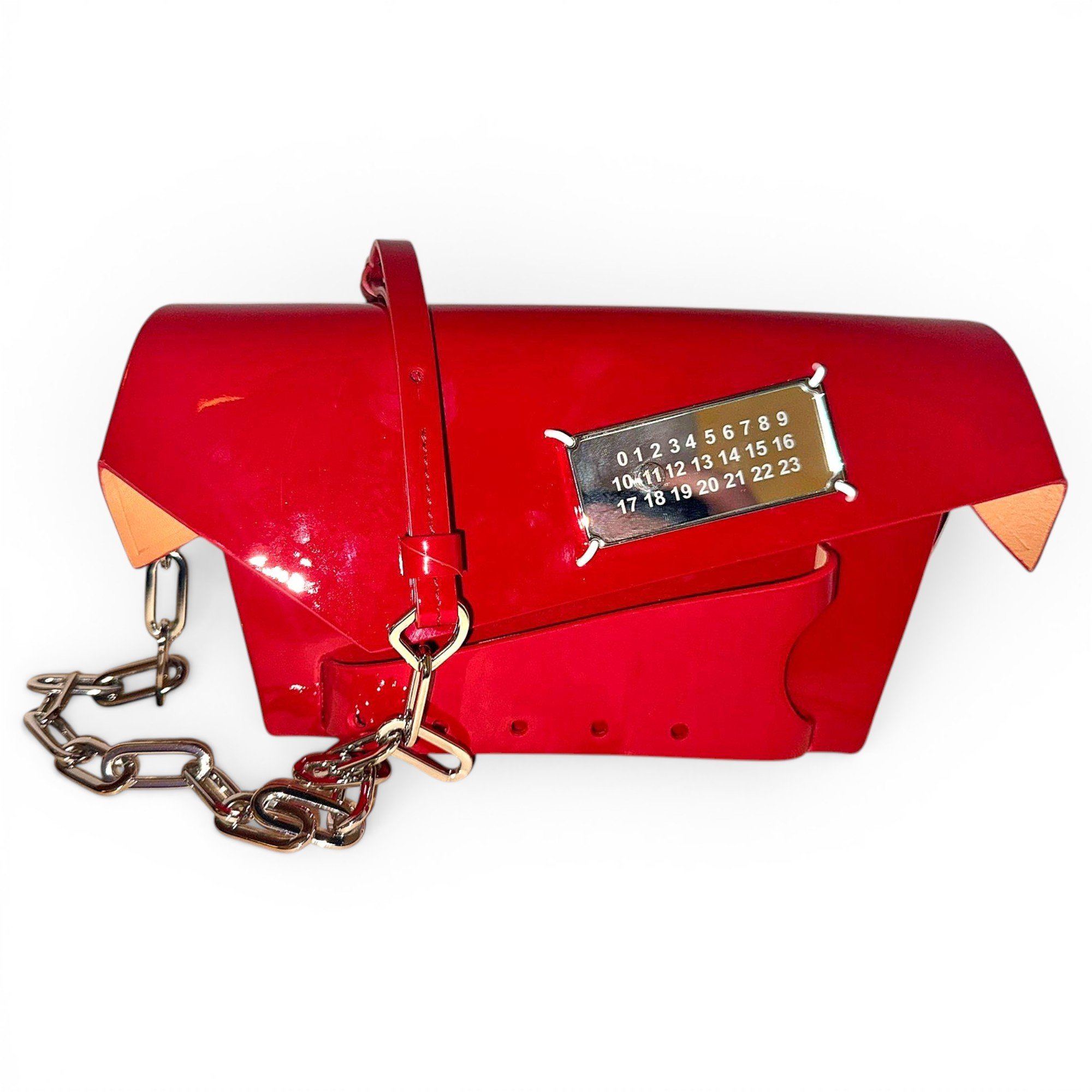 Leather clutch bag