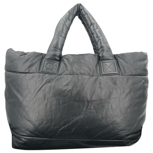 Cocoon leather tote
