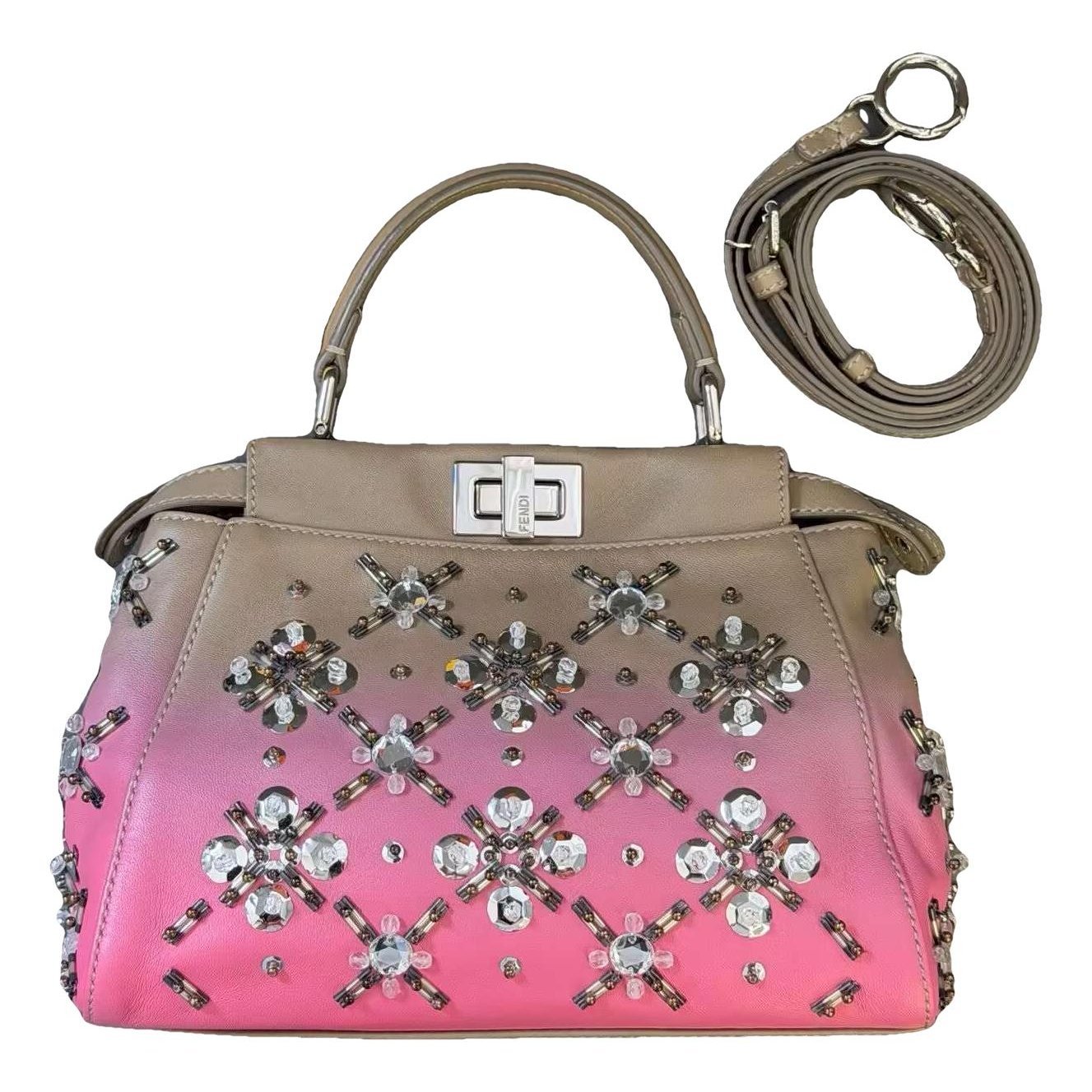 Peekaboo leather handbag