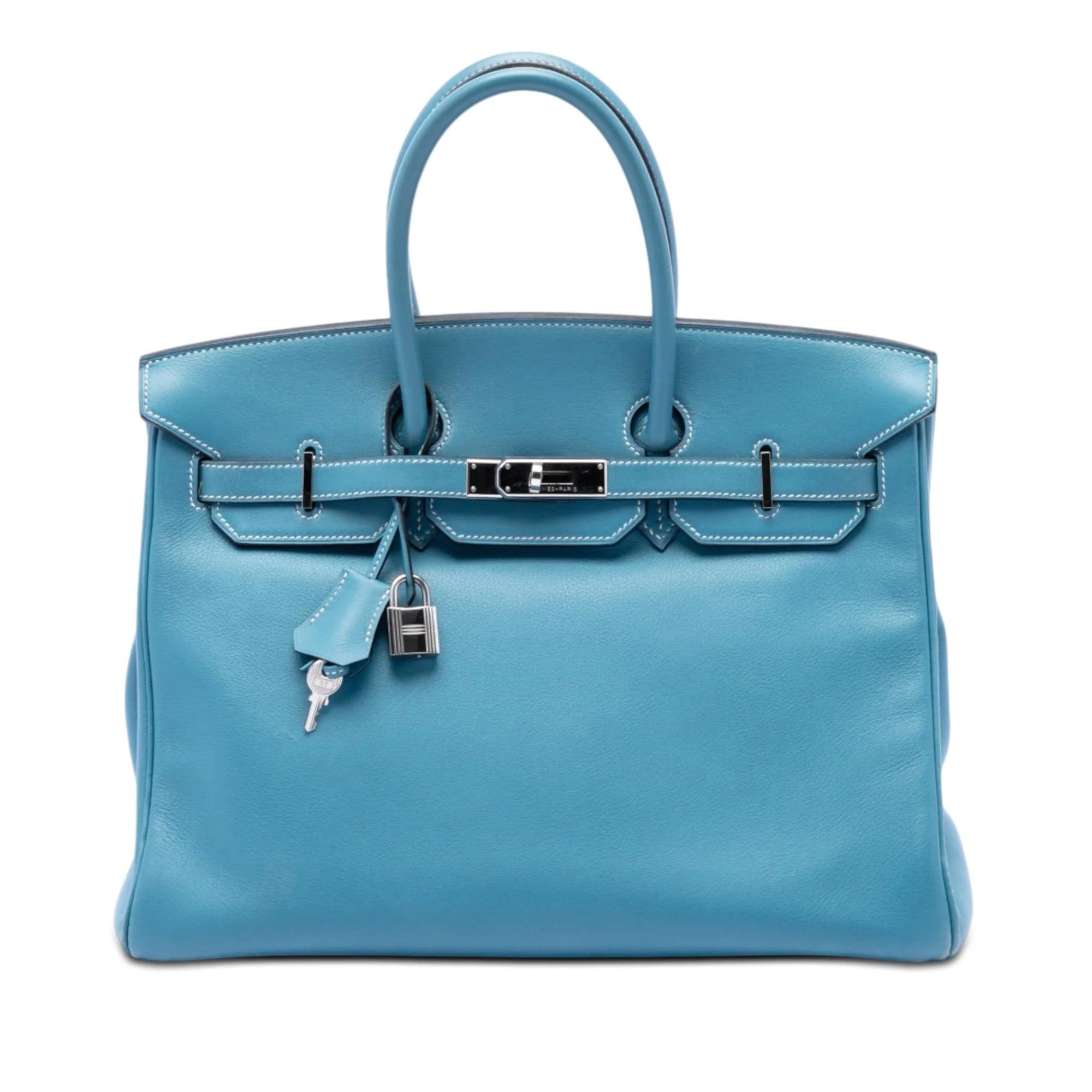 Birkin 35 leather handbag