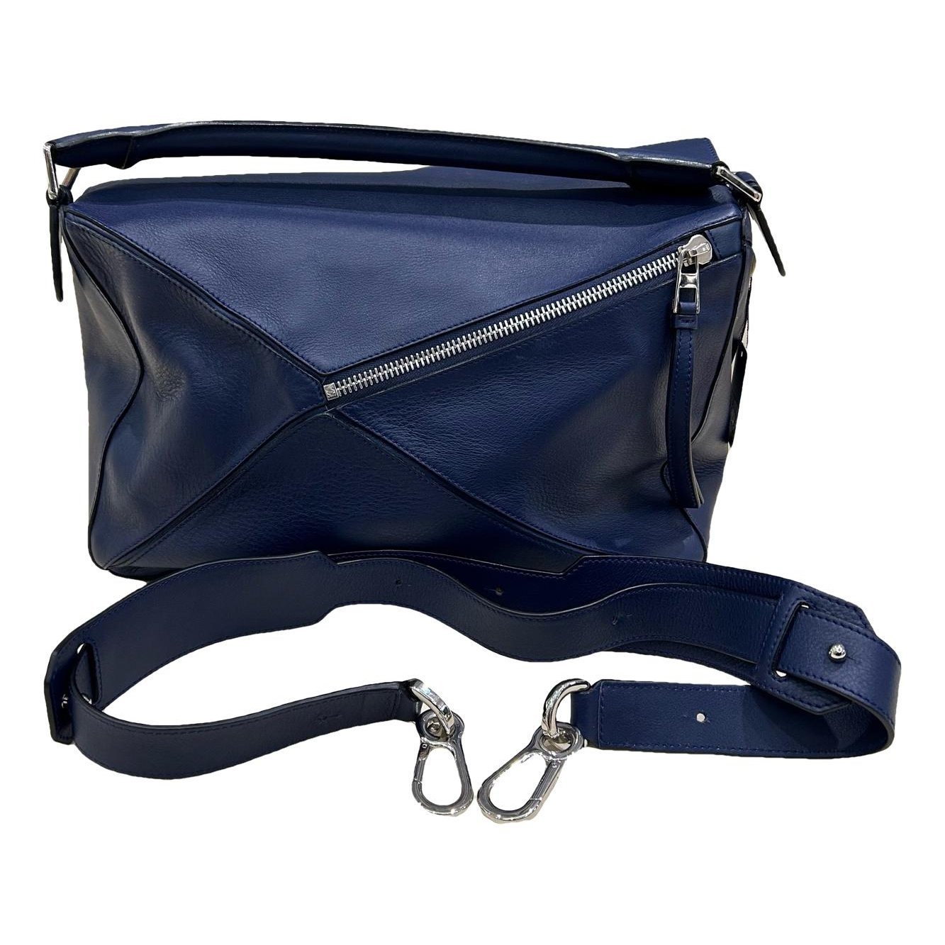 Puzzle leather handbag