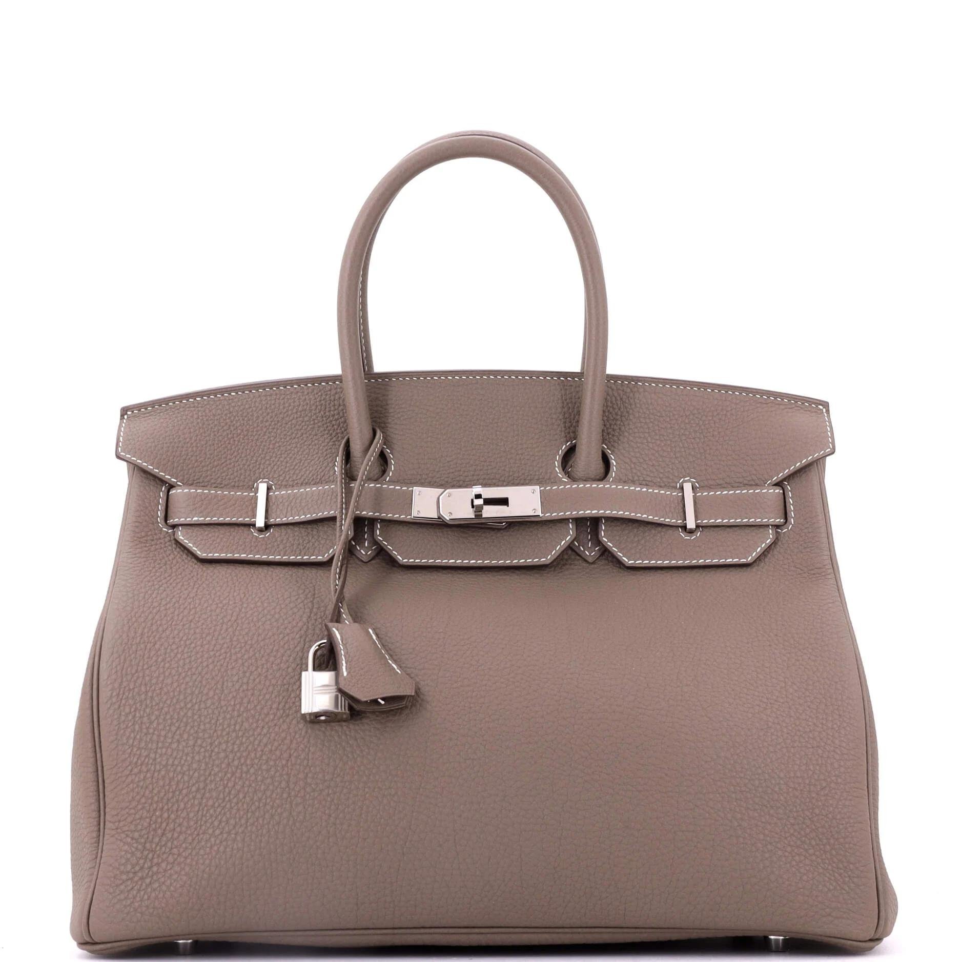 Birkin 35 leather tote