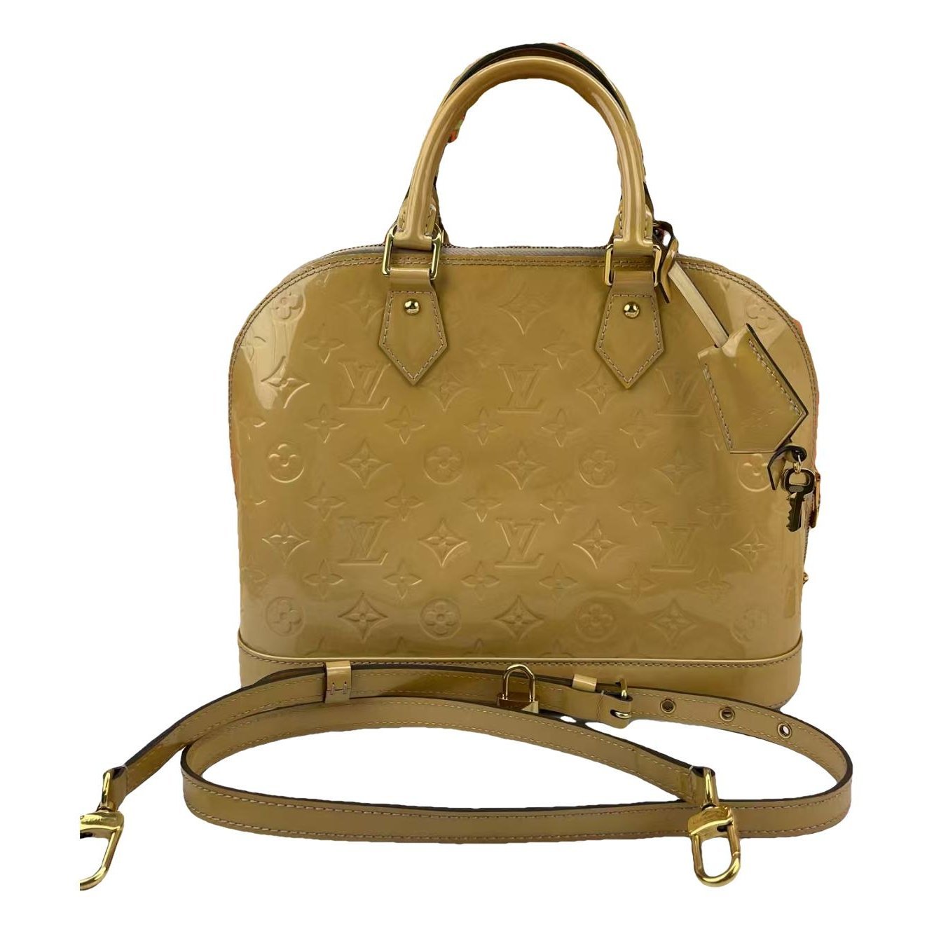 Alma BB patent leather handbag